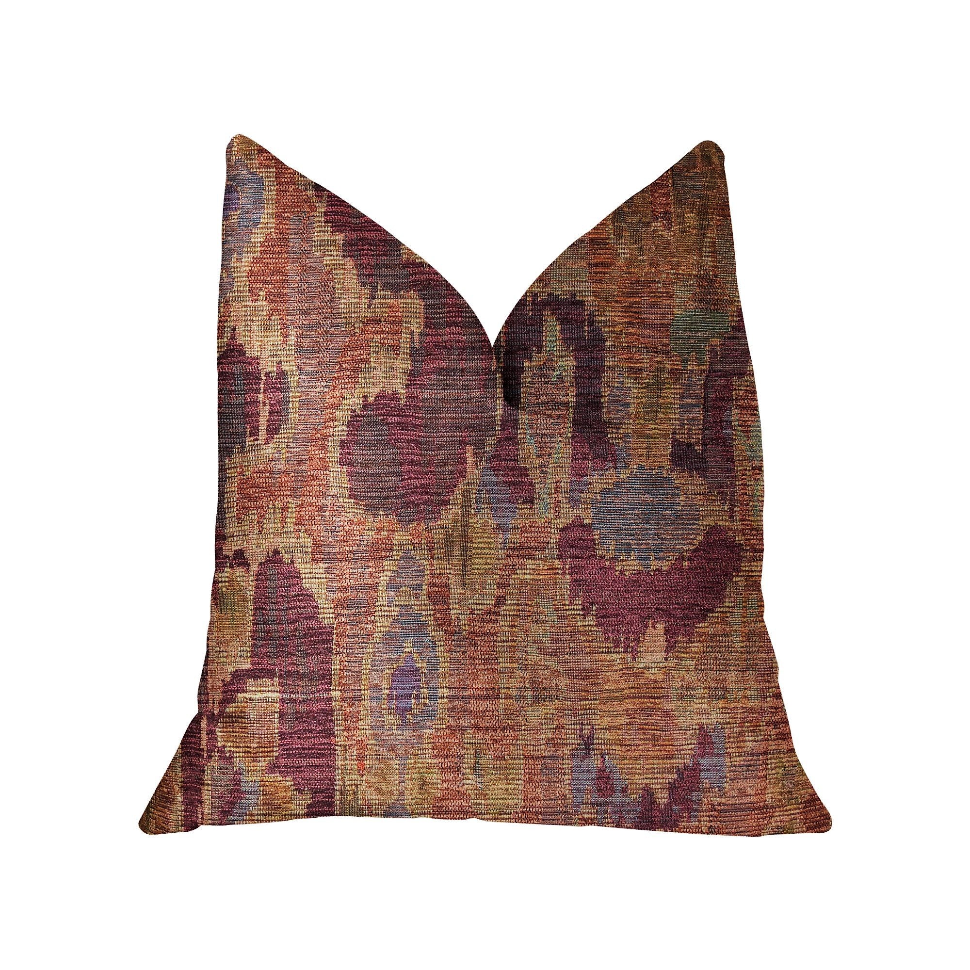 Plutus Bear Valley Red Luxury Throw Pillow - Double sided  26 x 26″