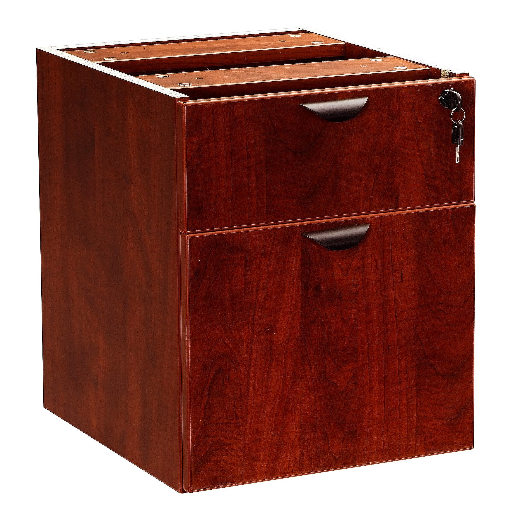 Boss 2 Hanging Pedstal - 3/4 Box/File , Mahogany