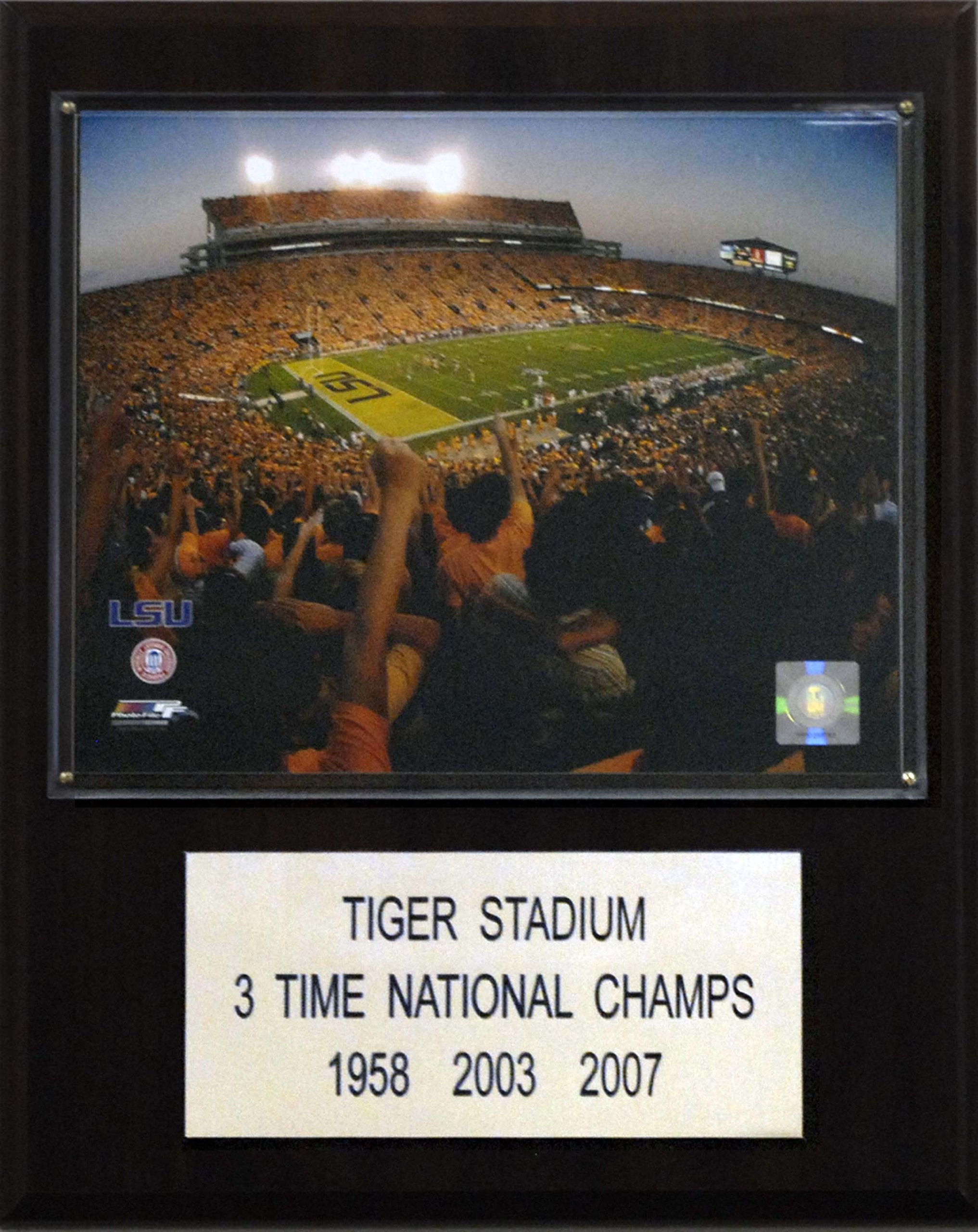 NCAA Football 12x15″ Tiger Stadium Stadium Plaque