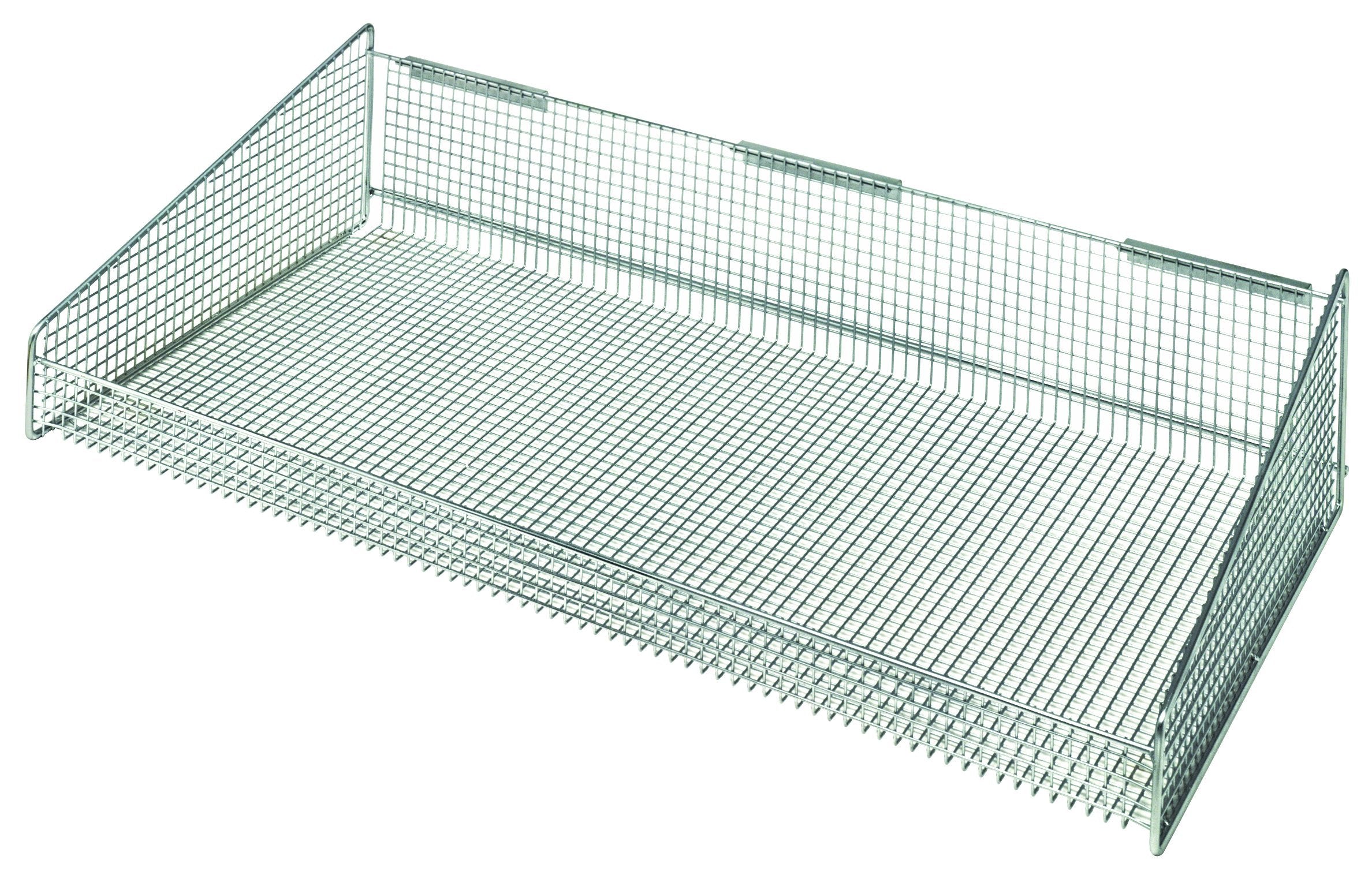 Quantum 1635HBC Partition Hanging Wire Basket, Chrome Finish, 17 W x 35-1/2??L x 7 3/8??H