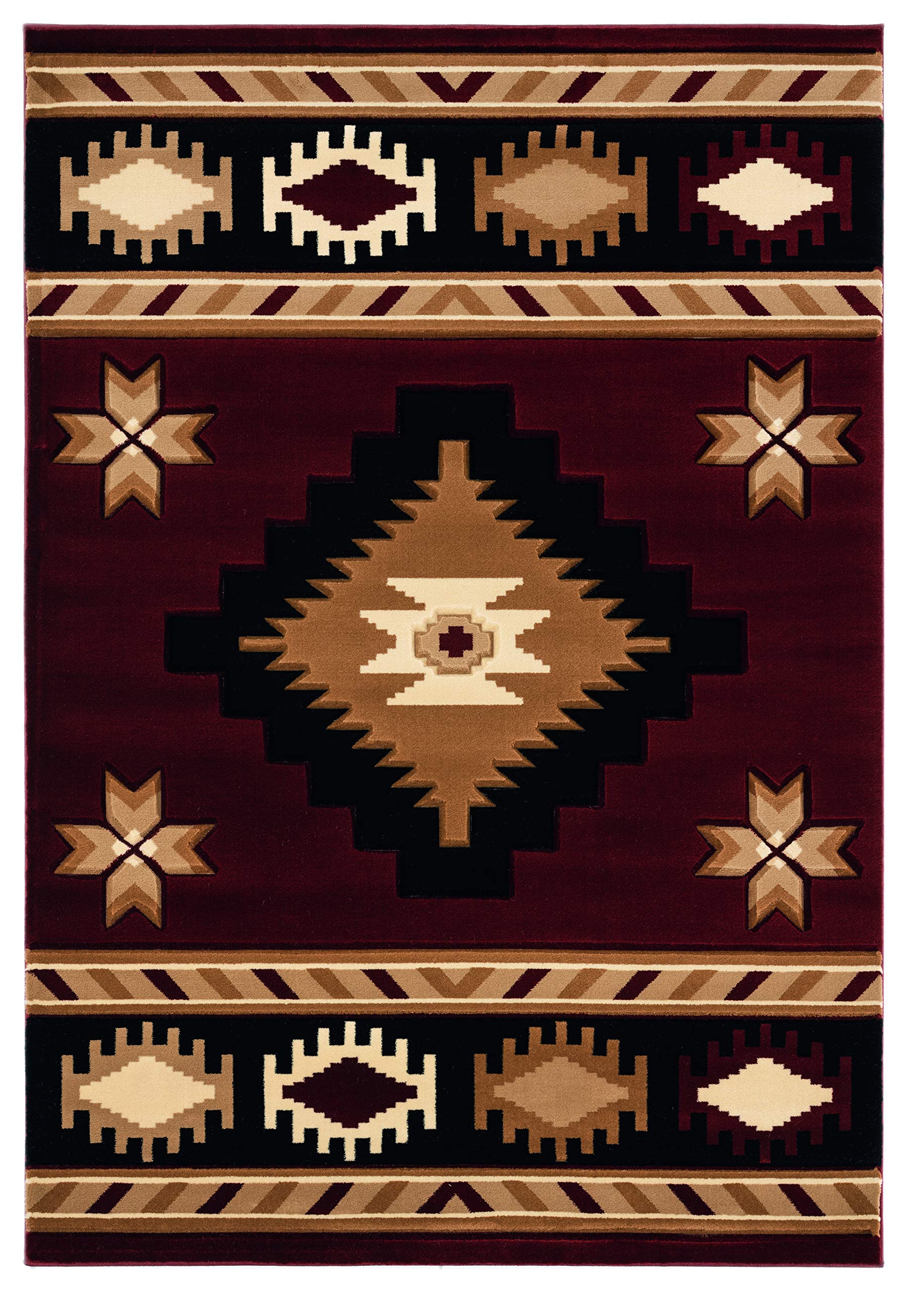 United Weavers Bristol Caliente Burgundy Area Rug 710 x 106