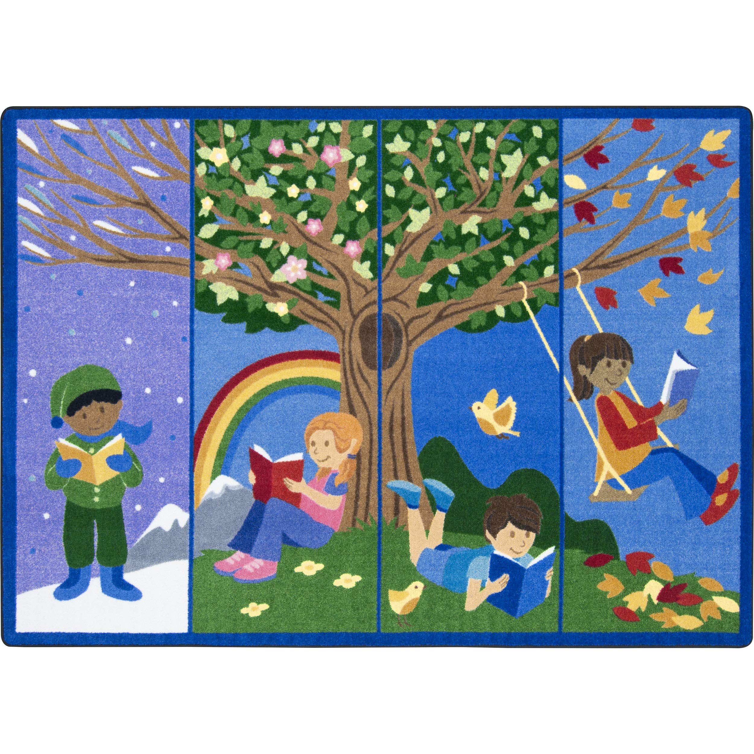 Seasons of Reading 54 x 78??area rug in color Multi