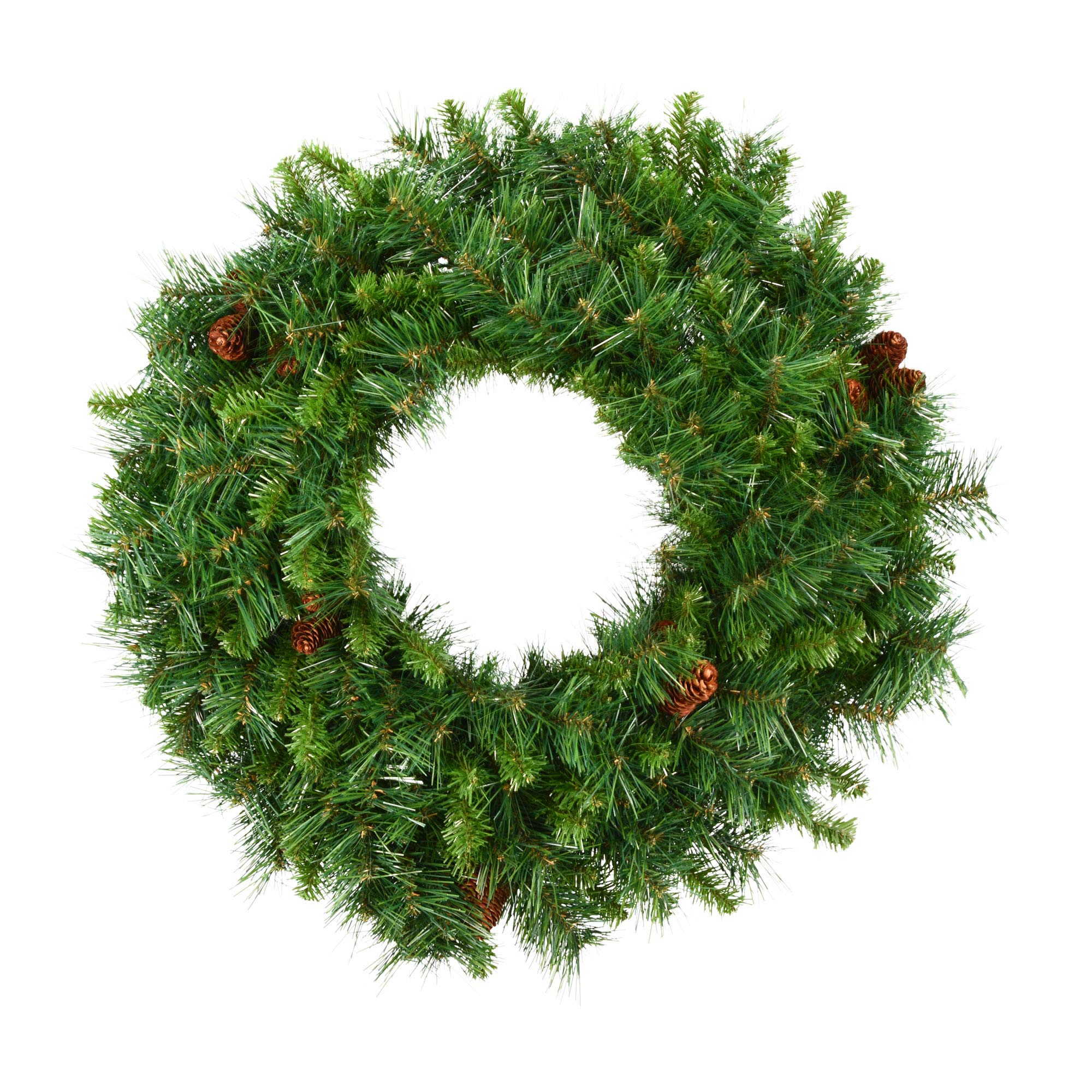 Casafoyer  42” Cheyenne Pine Wreath 20 Cones 360T - A801042 - (Pack Of 2)