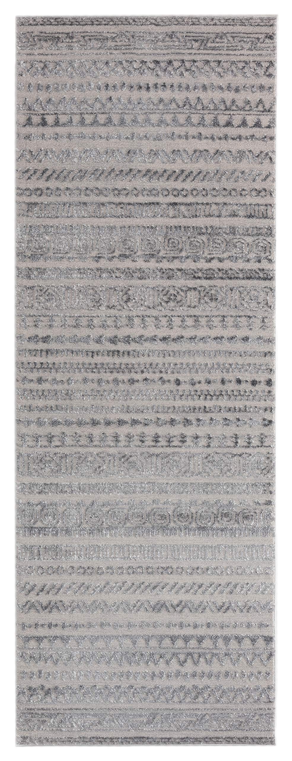 United Weavers Cascades Yamsay Grey Runner Rug 27 x 72”