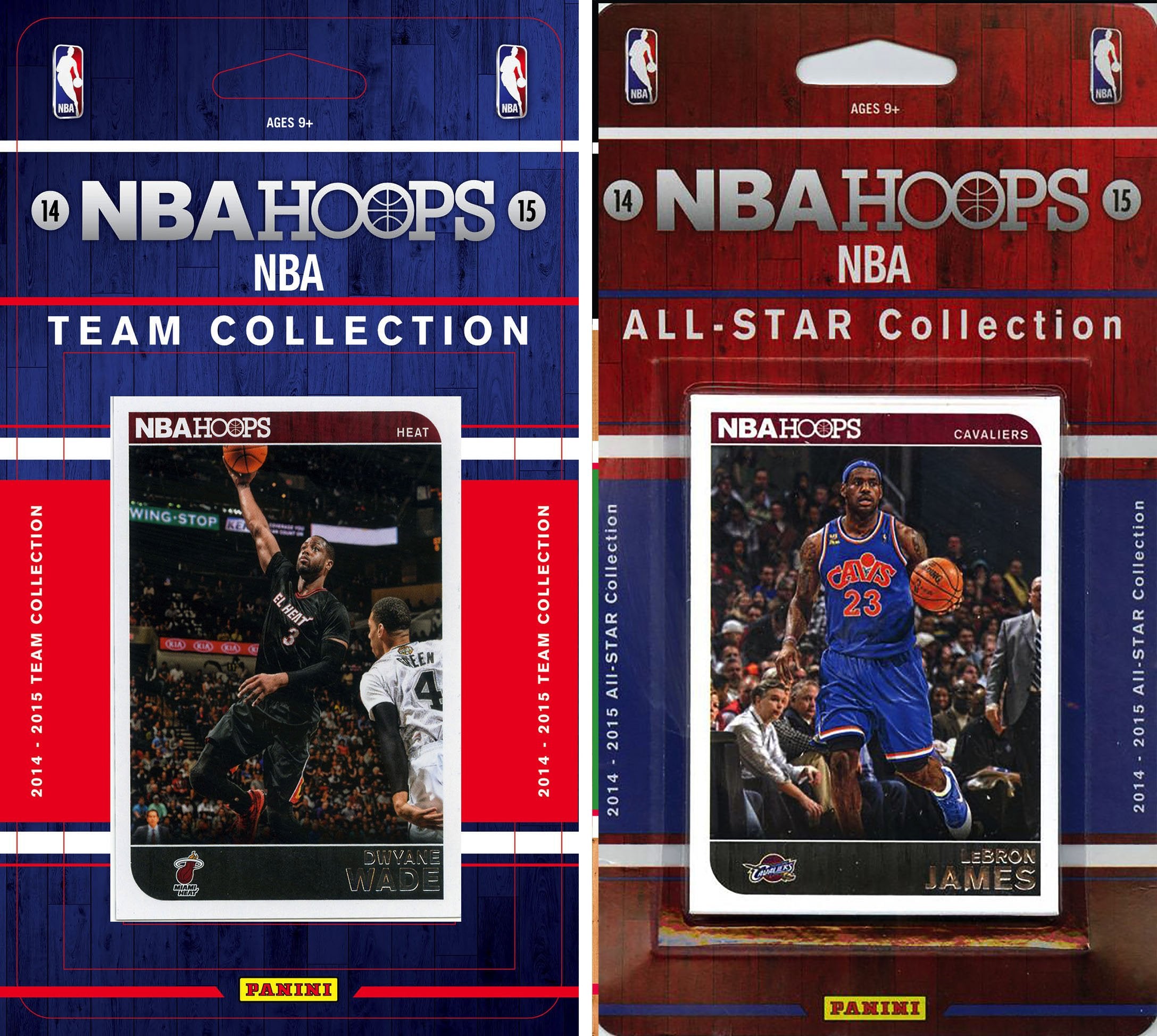 NBA Miami Heat Licensed 2014-15 Hoops Team Set Plus 2014-15 Hoops All-Star Set