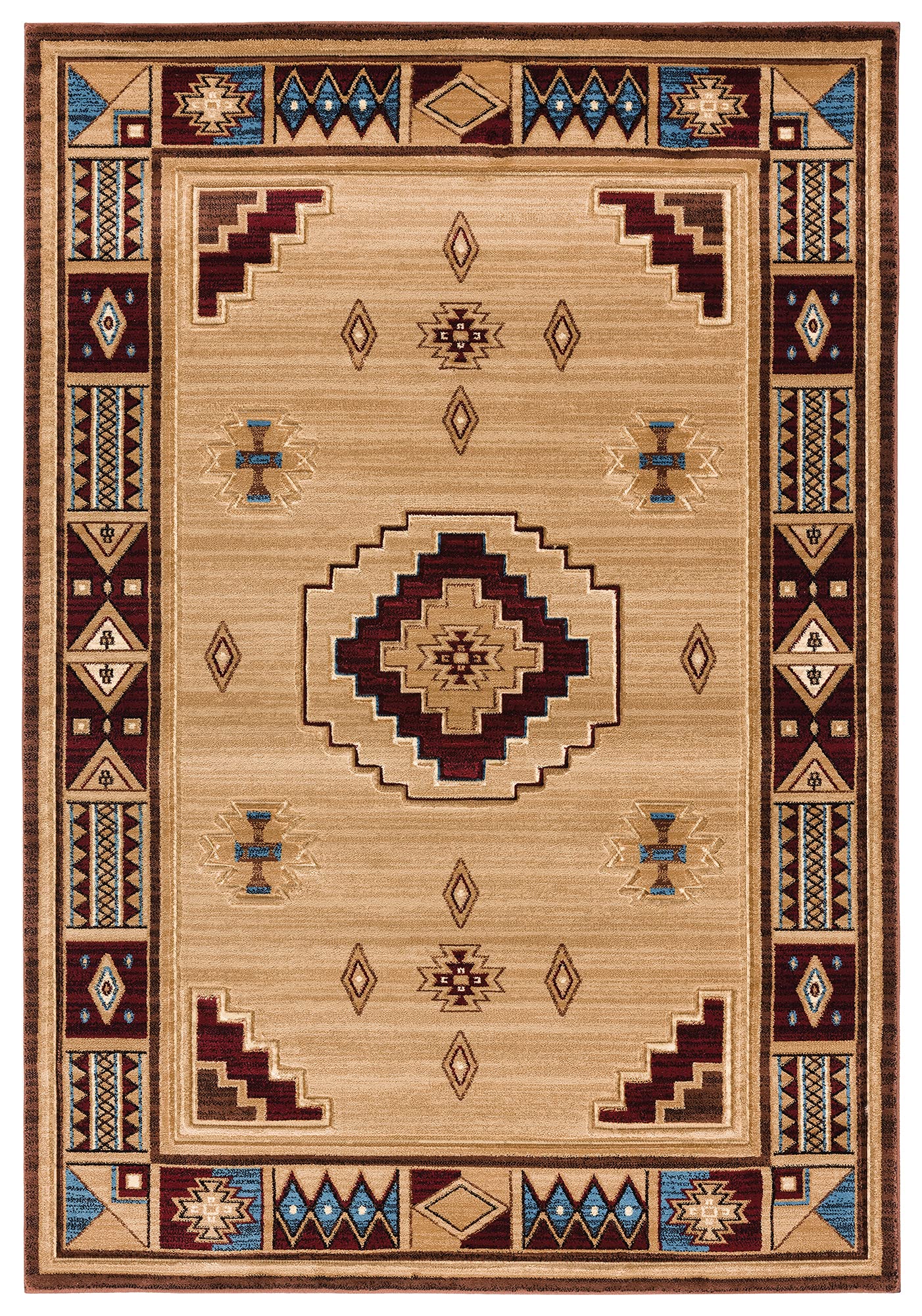 United Weavers Cottage Pelican Park Beige Area Rug 53 x 76”