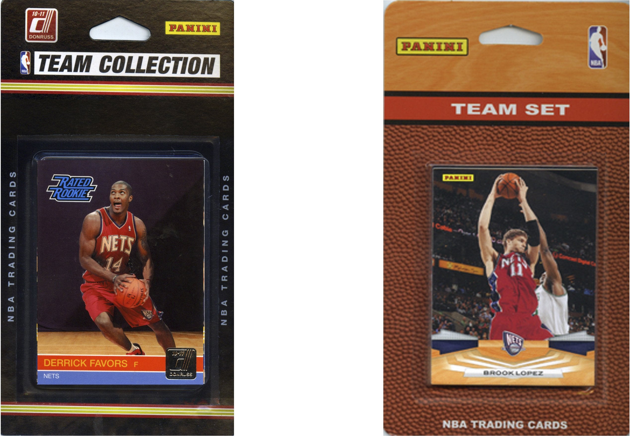 NBA New Jersey Nets 2 Different Licensed Trading Card Team Sets