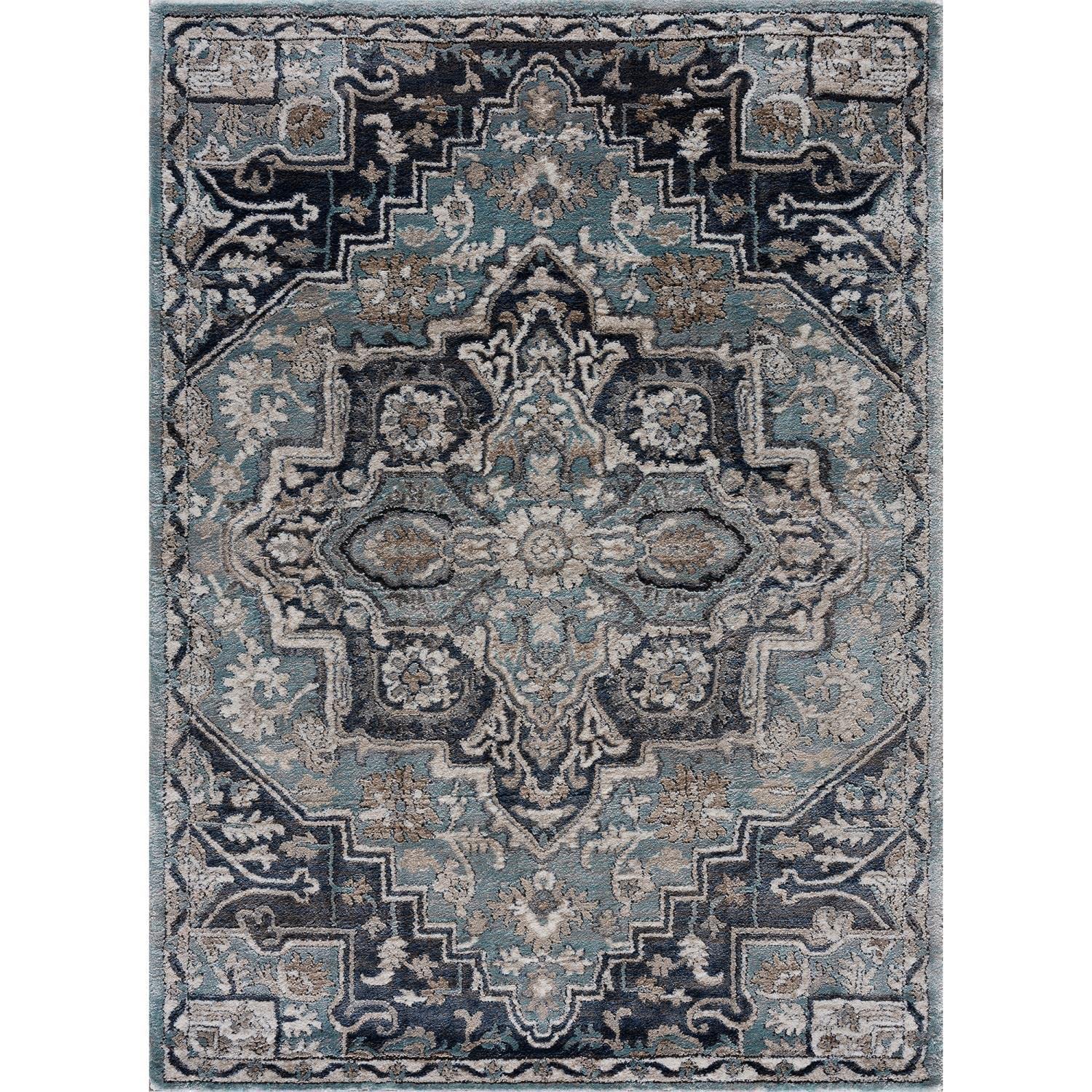 United Weavers Portsmouth Ancient Land  Blue Oversize Rug 710 x 106”