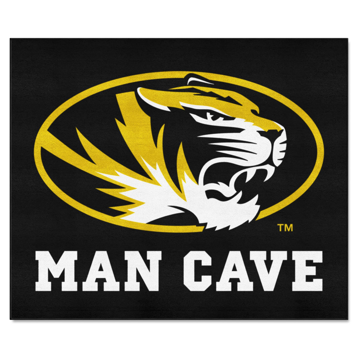 Fanmats 14678 Missouri Tigers Man Cave Tailgater Rug - 5Ft X 6Ft Sports Fan Area Rug, Home Decor Rug And Tailgating Mat