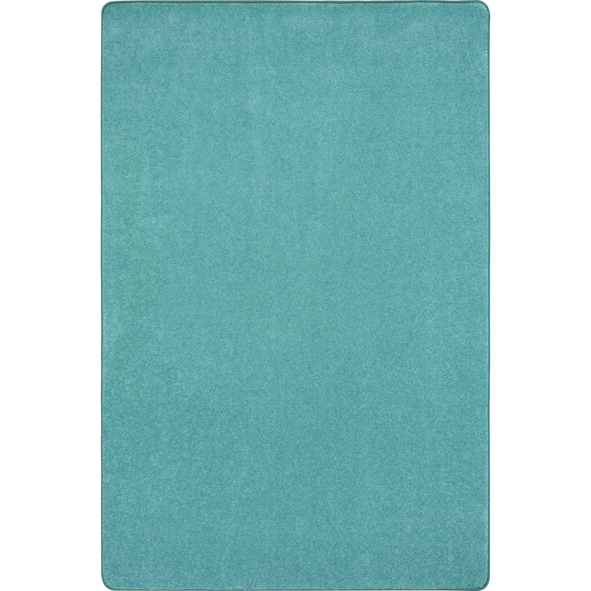 Joy Carpets Kid Essentials Just Kidding 4 x 6 Indoor Area Rug in Color Seafoam