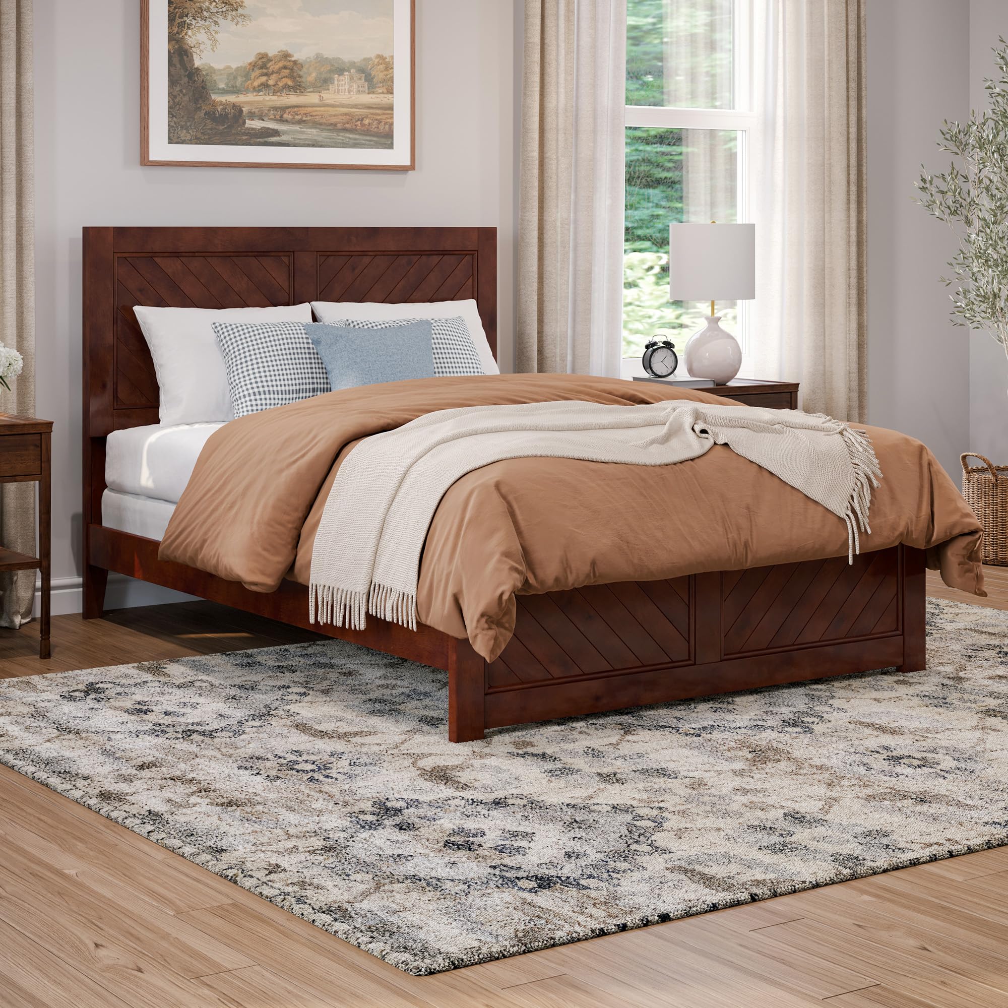 Canyon Full Traditional Bed with Matching Footboard in Walnut