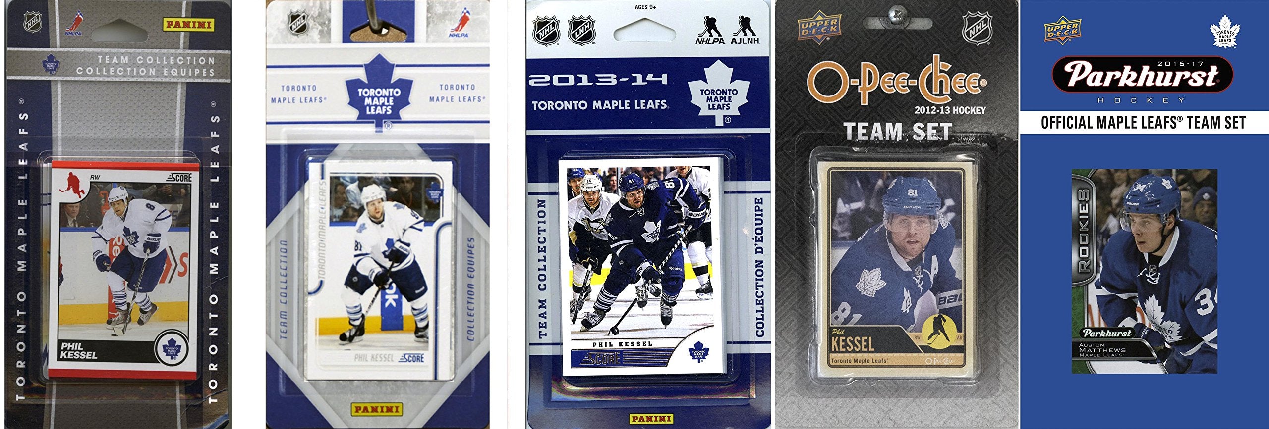 NHL Toronto Maple Leafs 5 Different Licensed Trading Card Team Sets