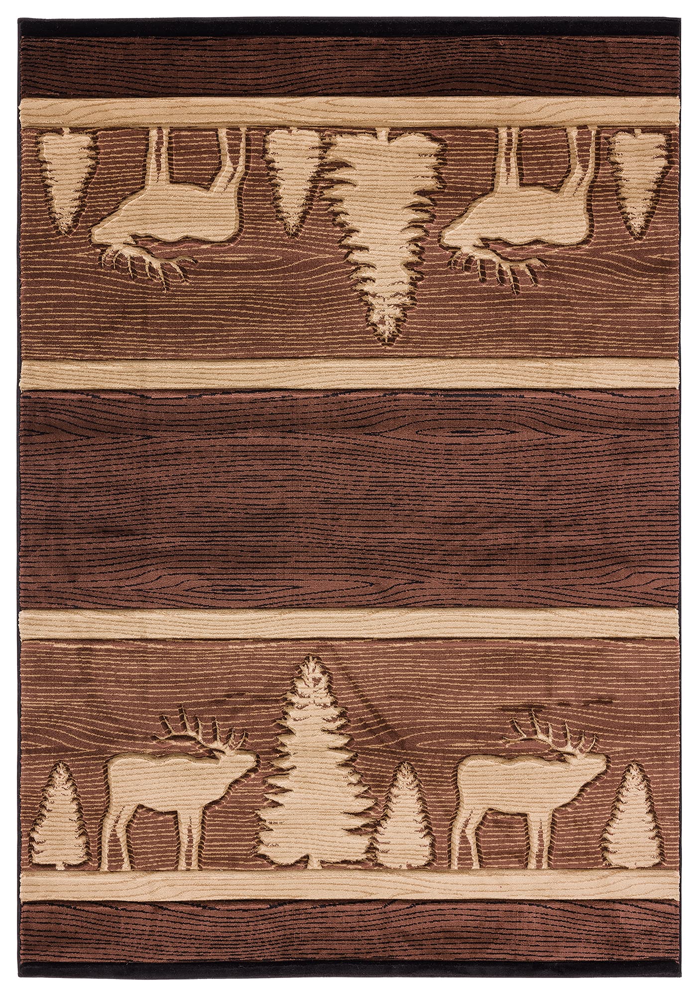 United Weavers Cottage Deering Brown Area Rug 27 x 42”