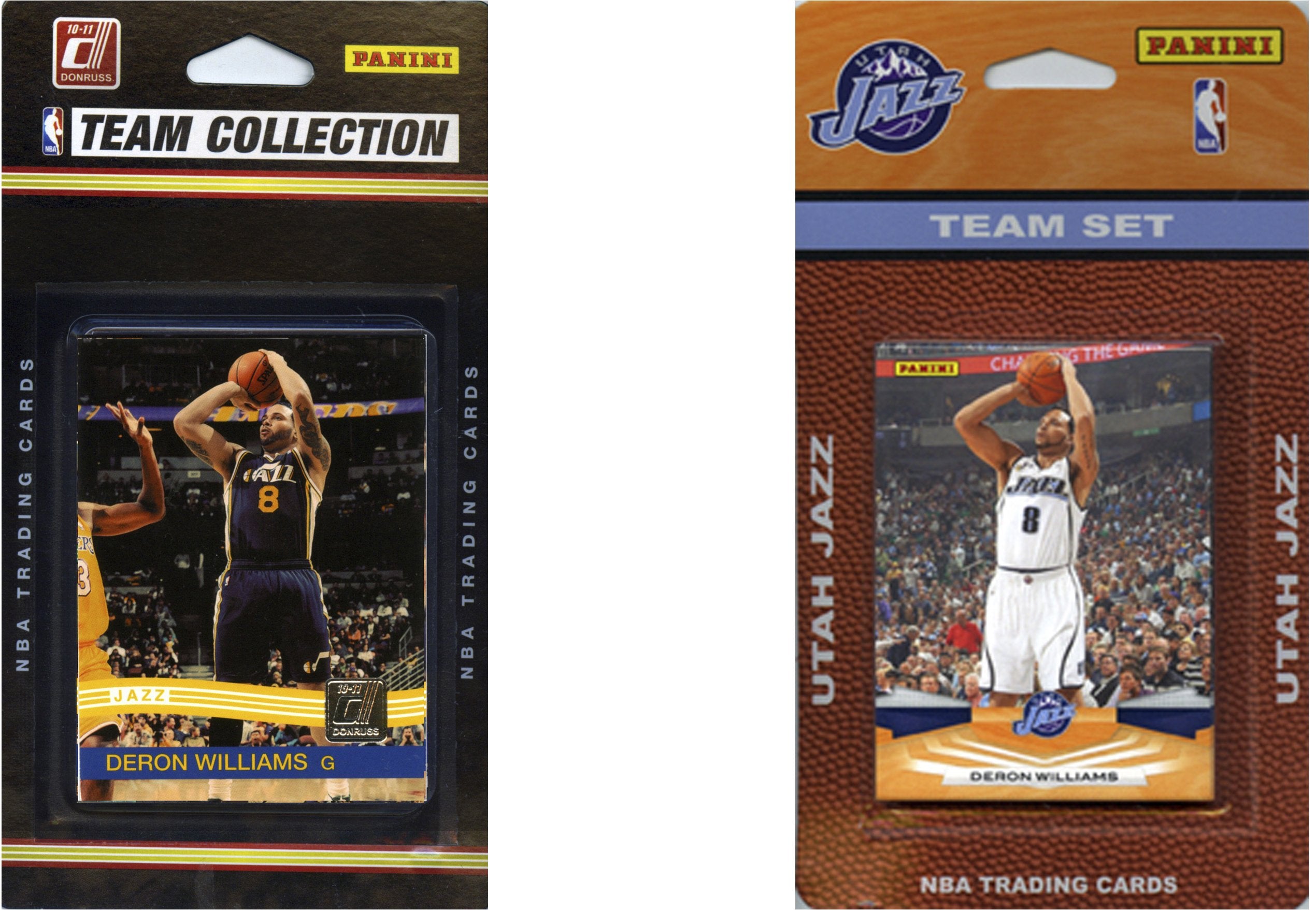 NBA Utah Jazz 2 Different Licensed Trading Card Team Sets
