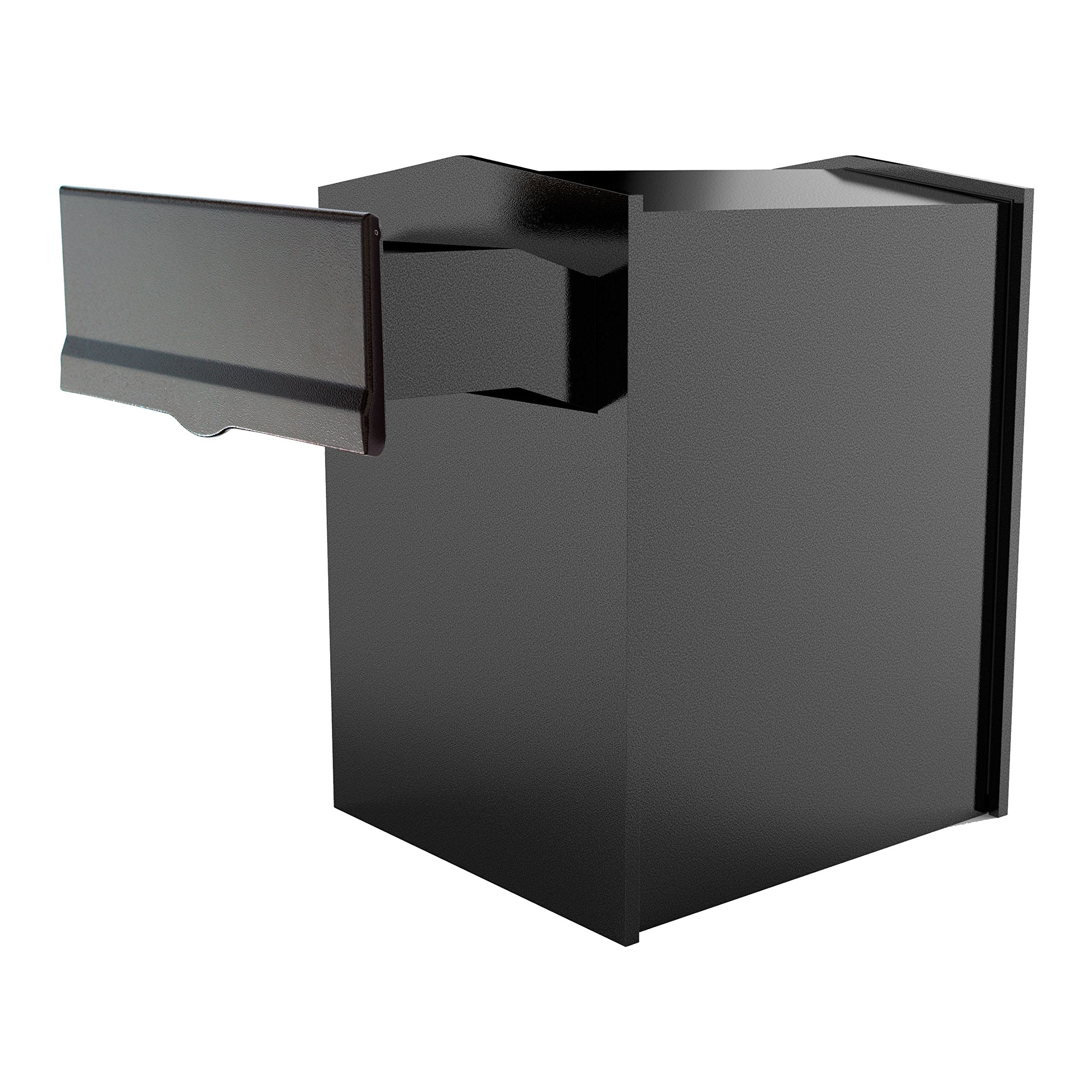 Liberty Rear Access Collection Box with Black Letter Plate and 8 to 10??Adjustable Chute