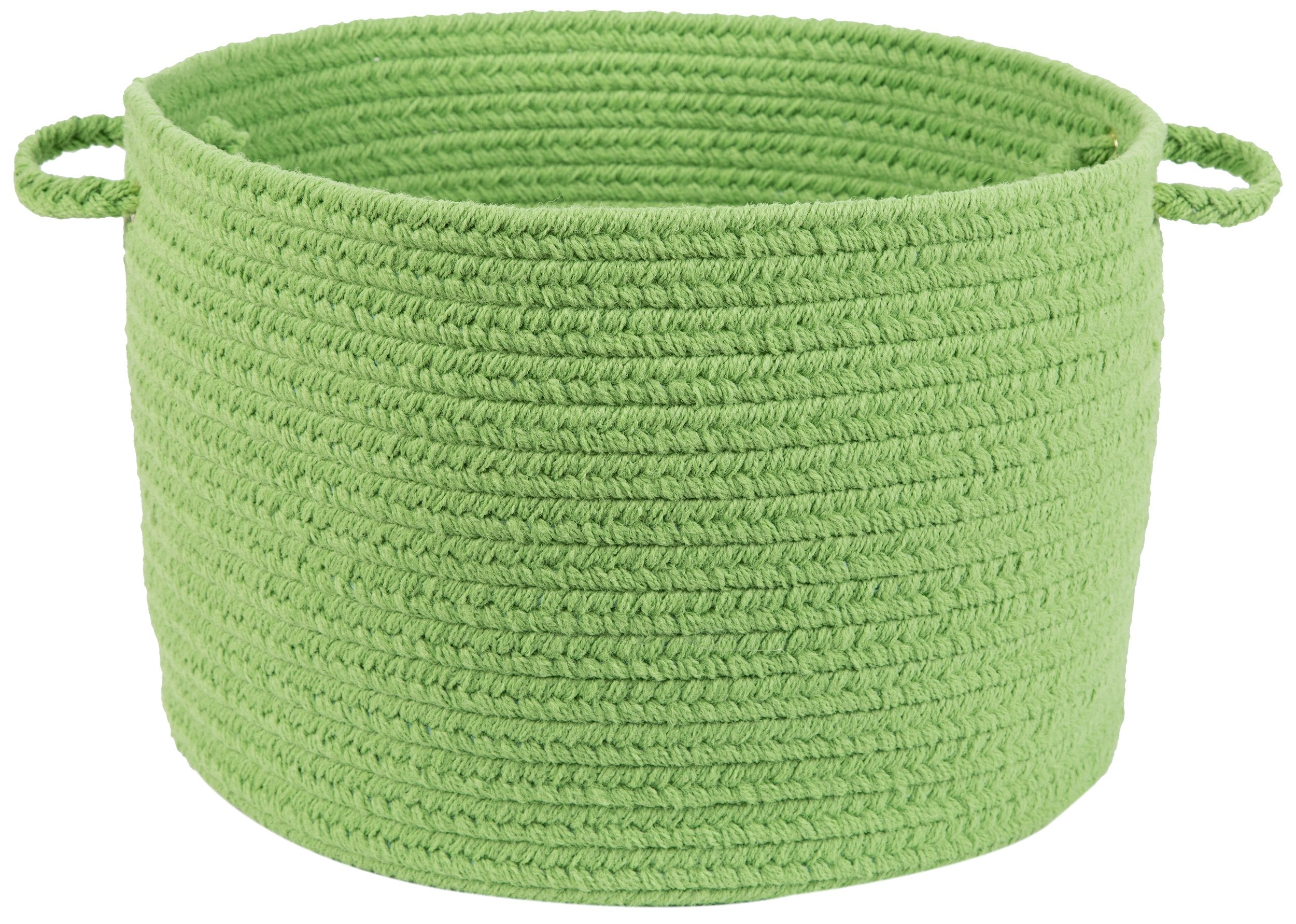 Rhody Rug S044B018X012 Braided Area Rugs, Key Lime, 18 x 12""