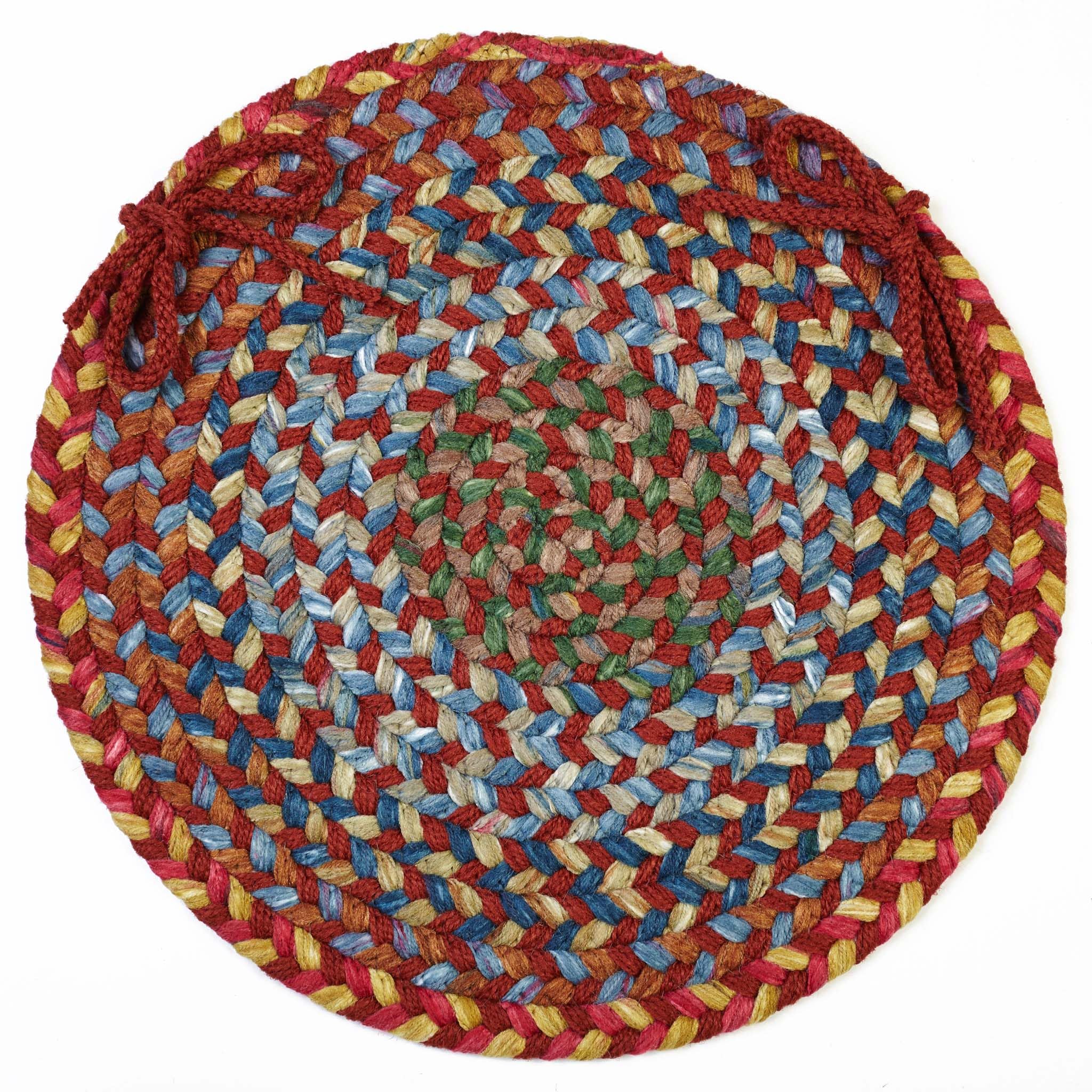 Rhody Rug CJ75A015X015-4 Braided Area Rugs, Tawny Port, 15 x 15""