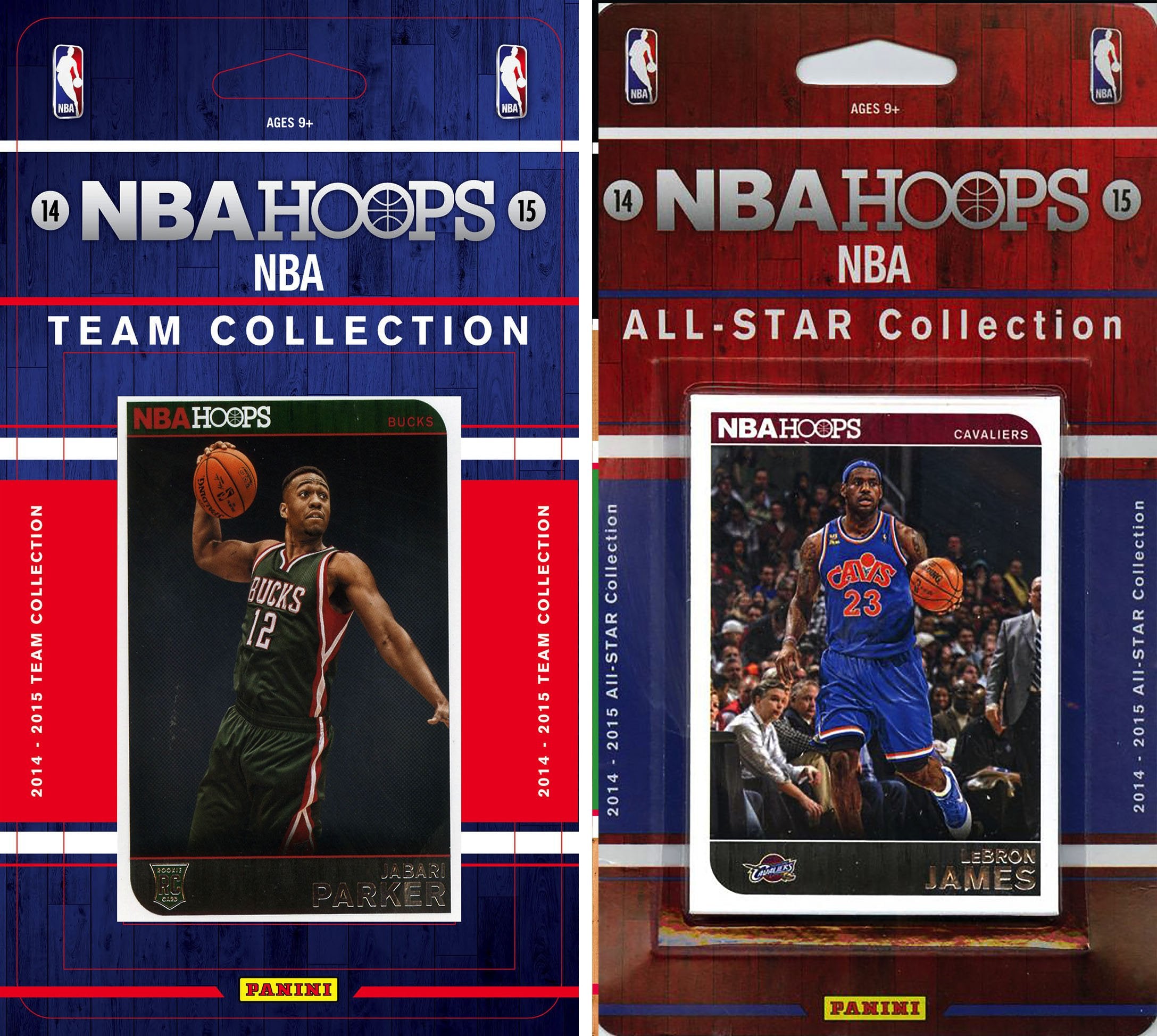 NBA Milwaukee Bucks Licensed 2014-15 Hoops Team Set Plus 2014-15 Hoops All-Star Set