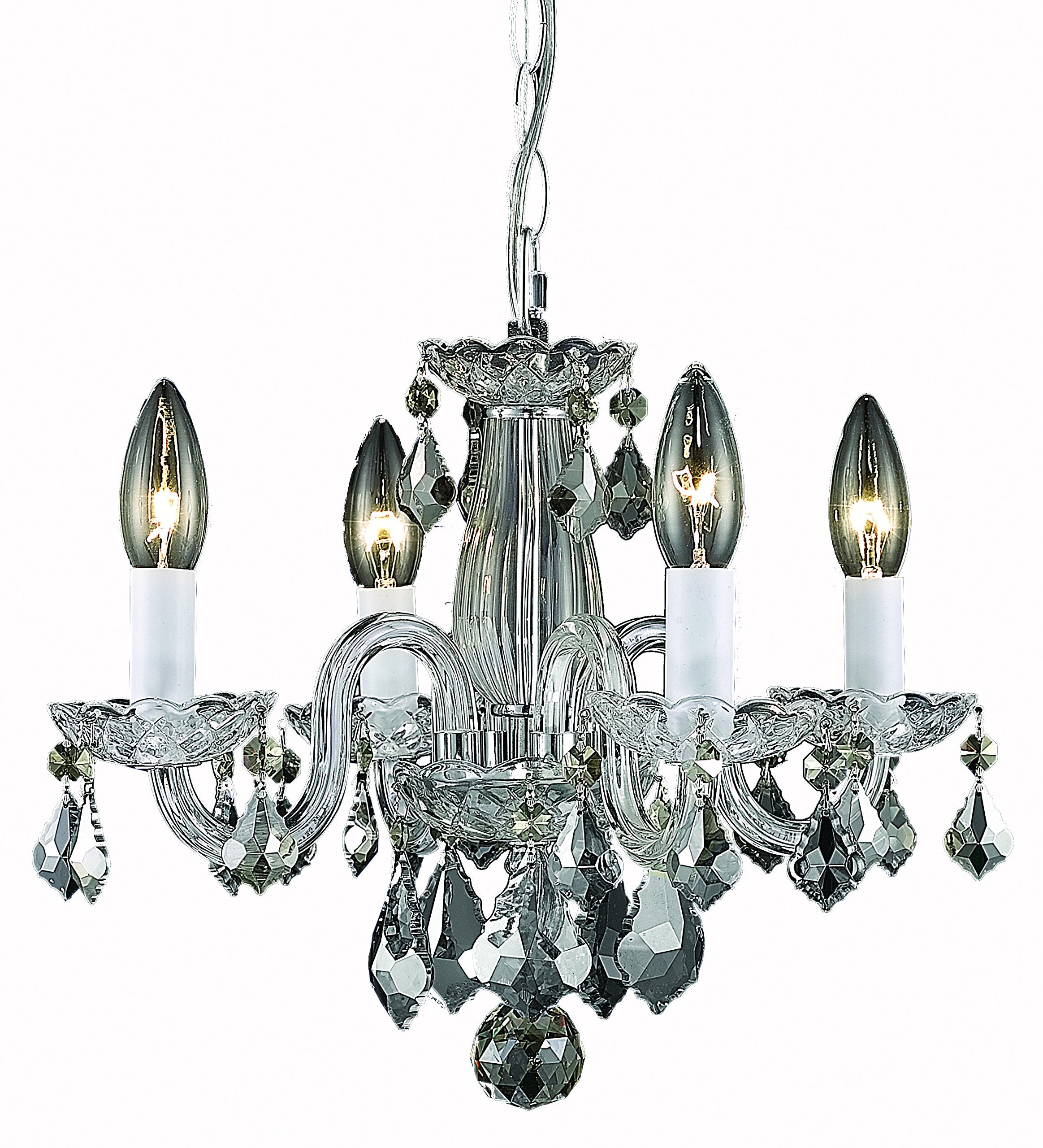 Elegant Lighting Living District Indoor Modern Home Decorative Bright Ceiling Azalea Collection Pendant D15In H12In Lt:4 Chrome
