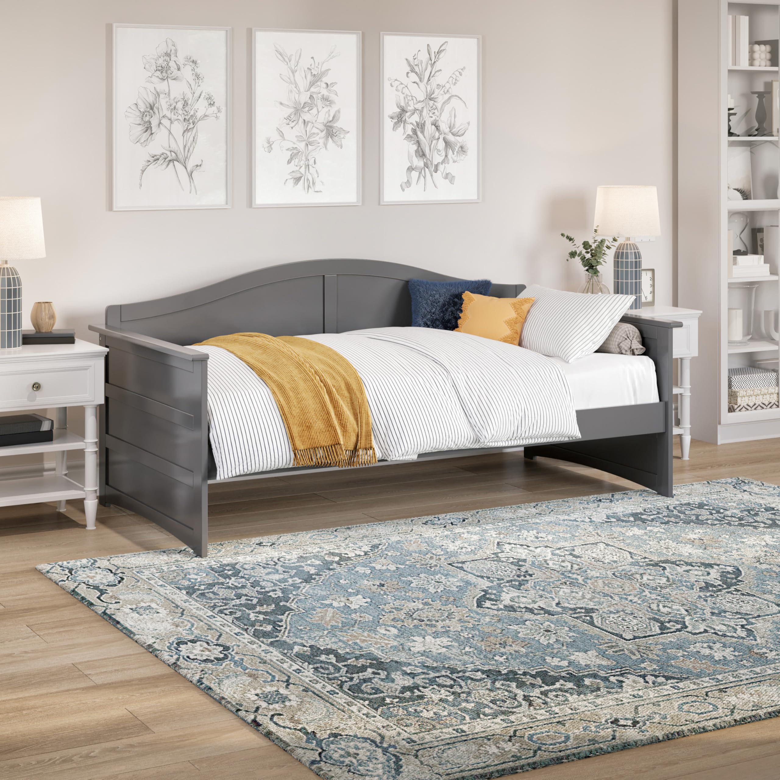 AFI Acadia Twin Wood Daybed in Grey
