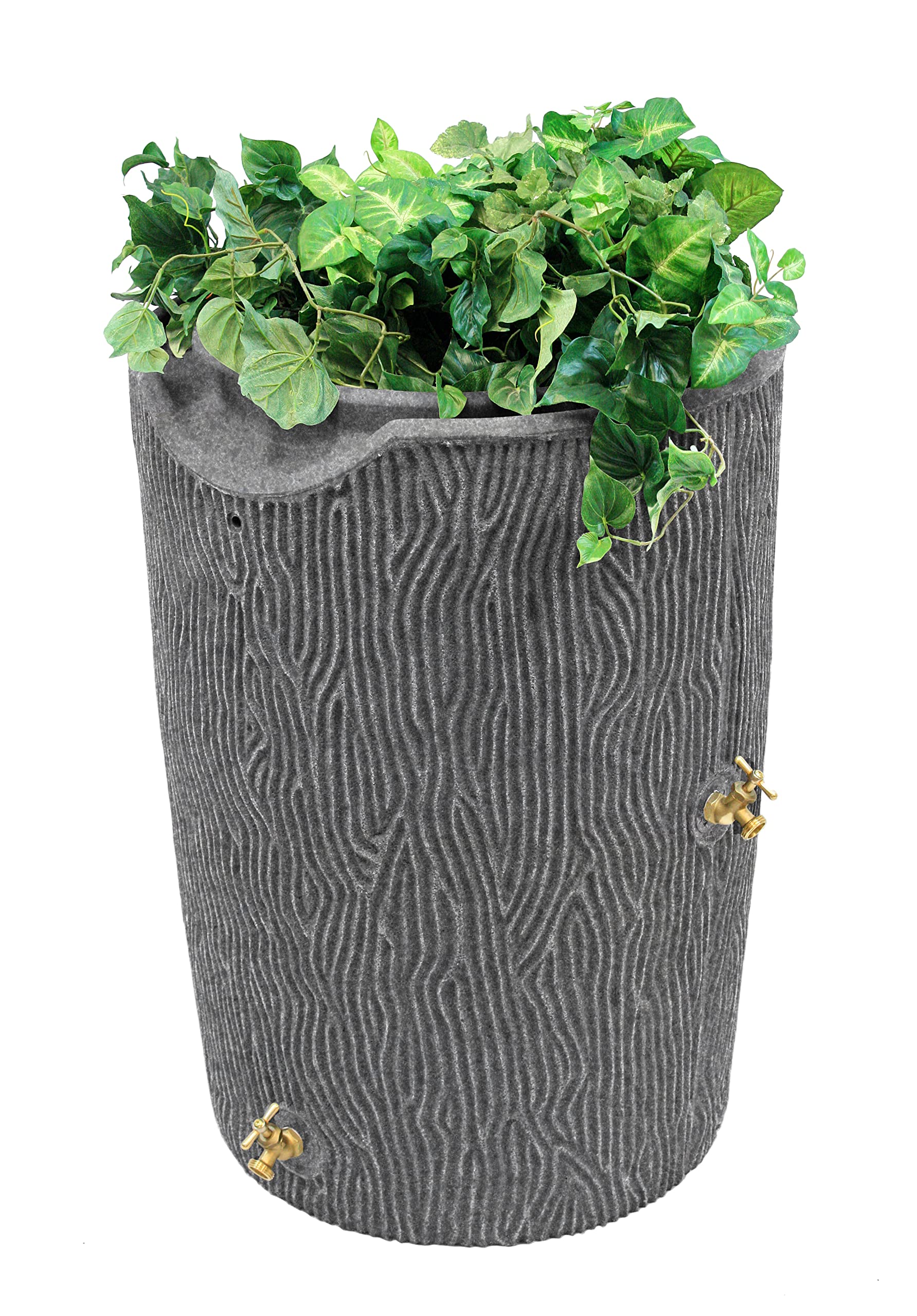 Impressions Bark 50 Gallon Rain Saver - Dark Granite