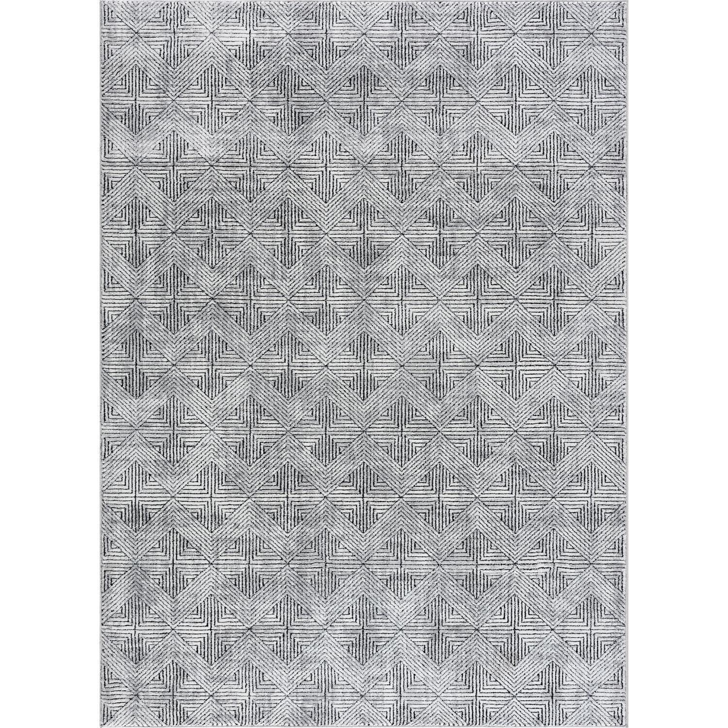 United Weavers Reserve La Luna Black Accent Rug 111 x 3"