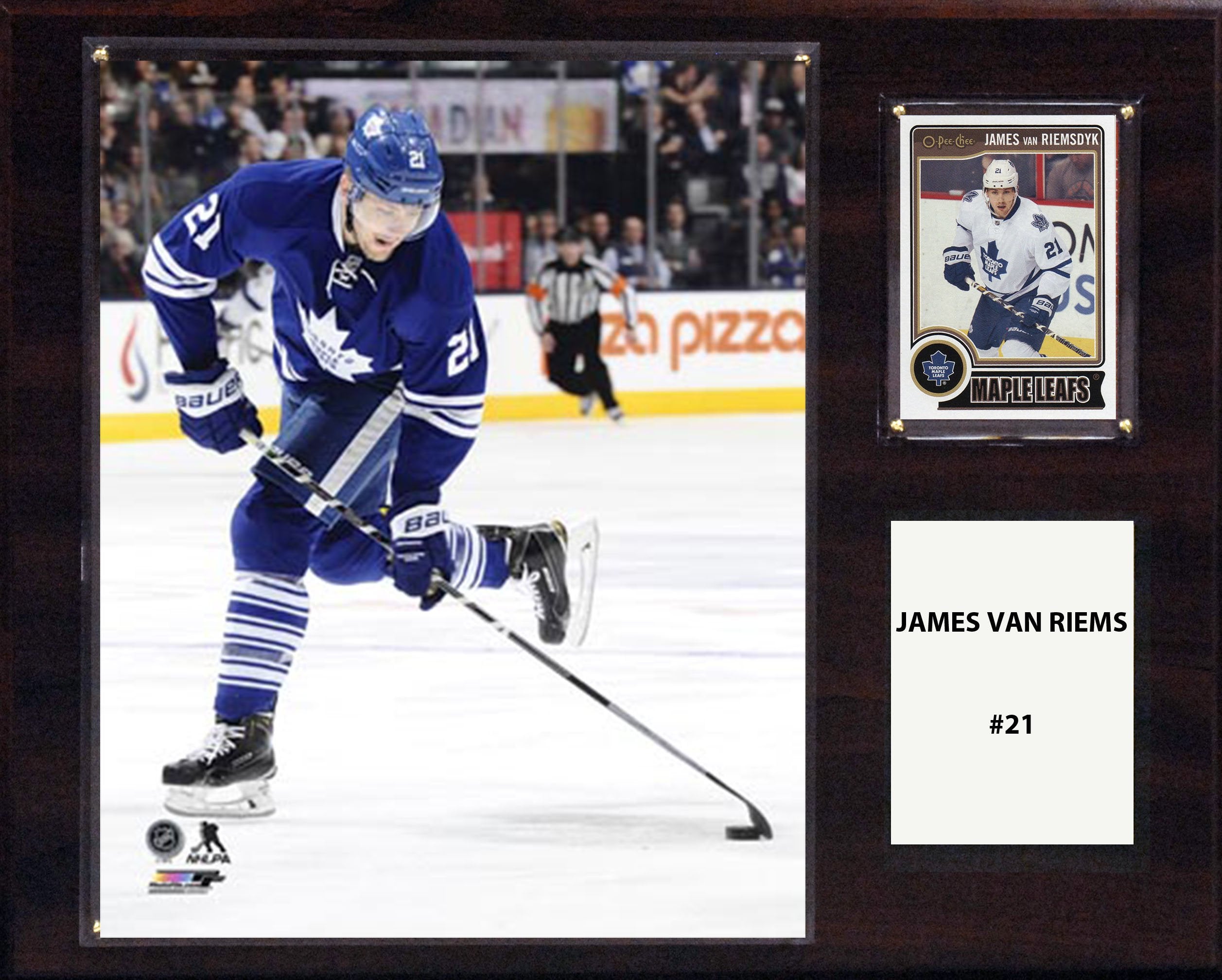 NHL 12x15″ James Van Riemsdyk Toronto Maple Leafs Player Plaque