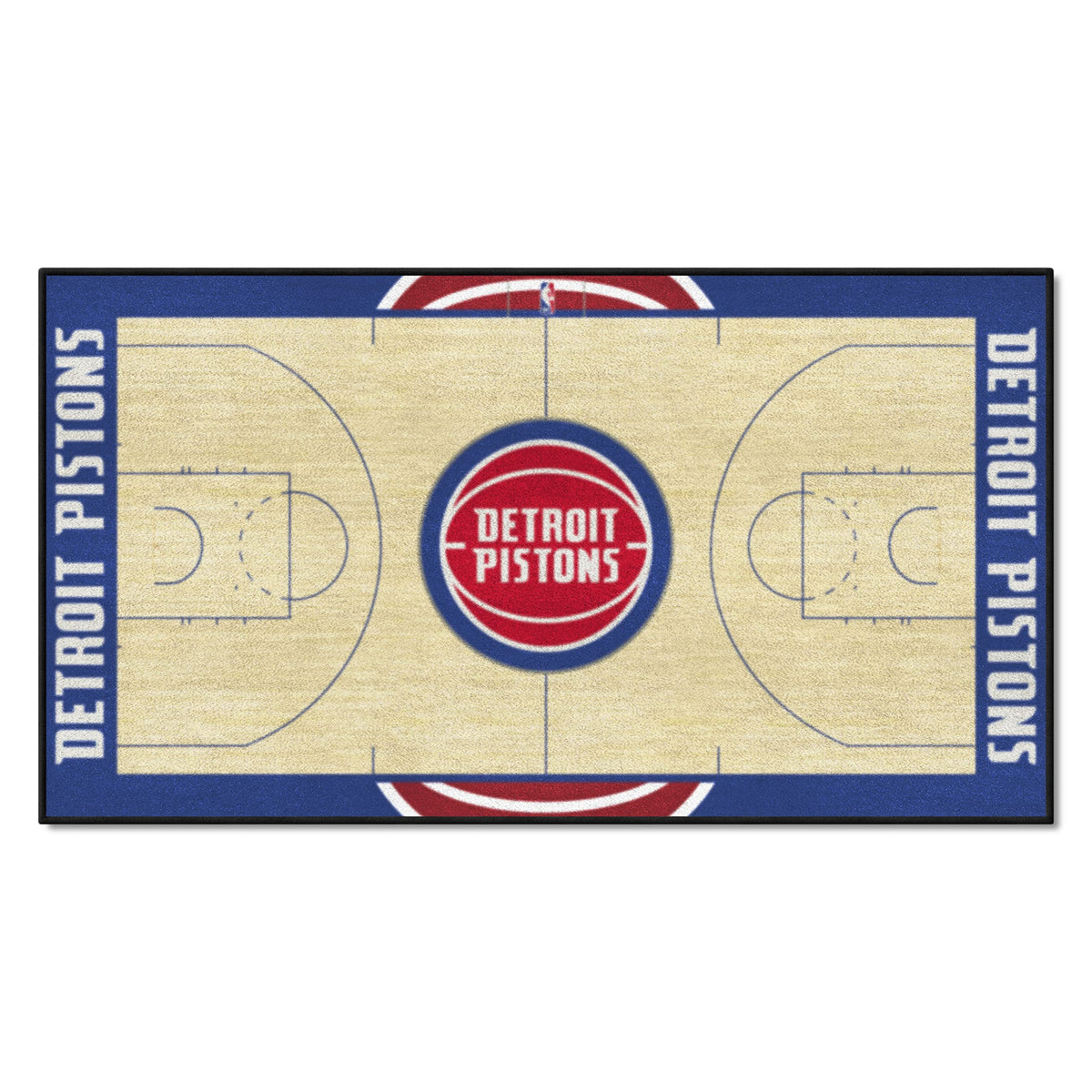 Fanmats Nba Detroit Pistons Nylon Face Nba Court Runner-Small  24X44