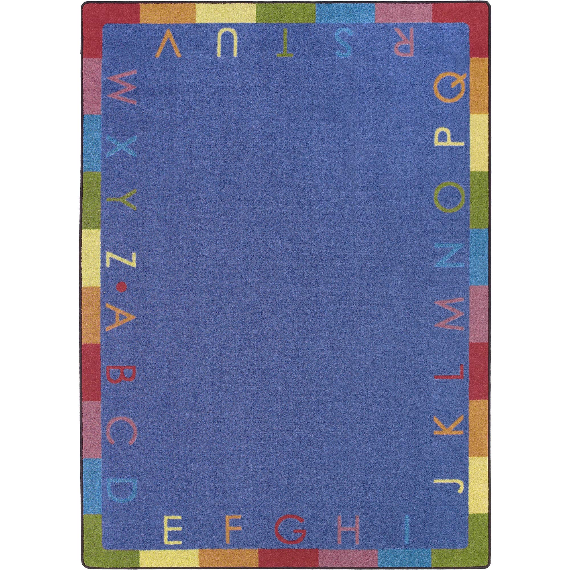 Rainbow Alphabet 109 x 132??area rug in color Pastel