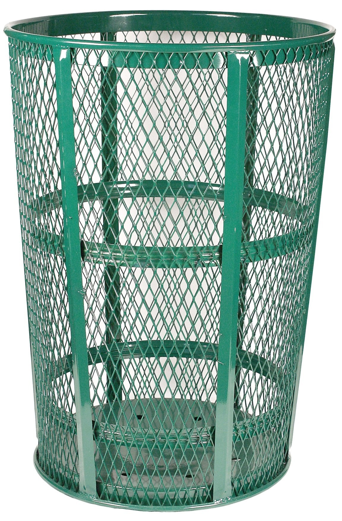 Expanded Metal Receptacle Green Set of 1