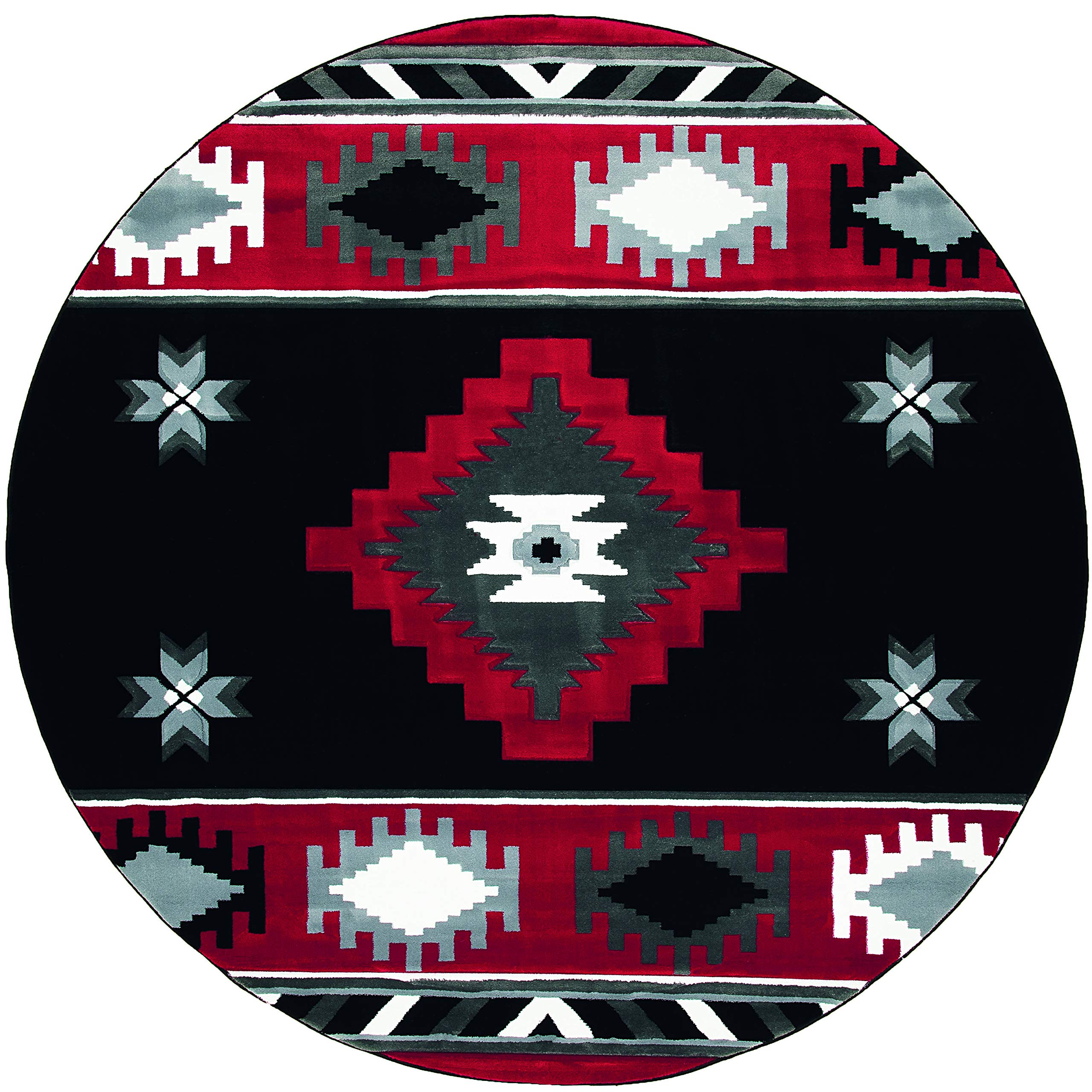 United Weavers Bristol Caliente Red Round Rug 710 Round