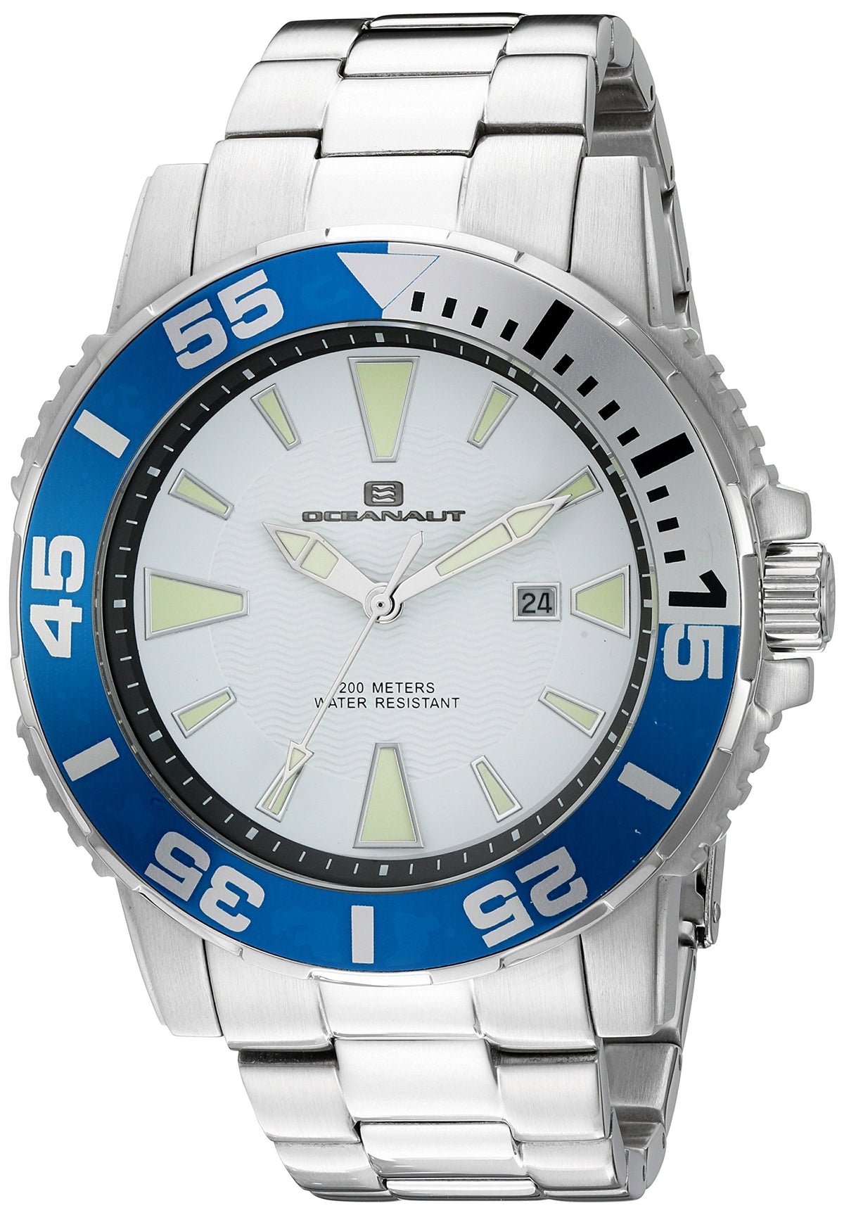 Oceanaut Men'S 'Marletta' Quartz Stainless Steel Watch, Color:Silver-Toned (Model: Oc2912)