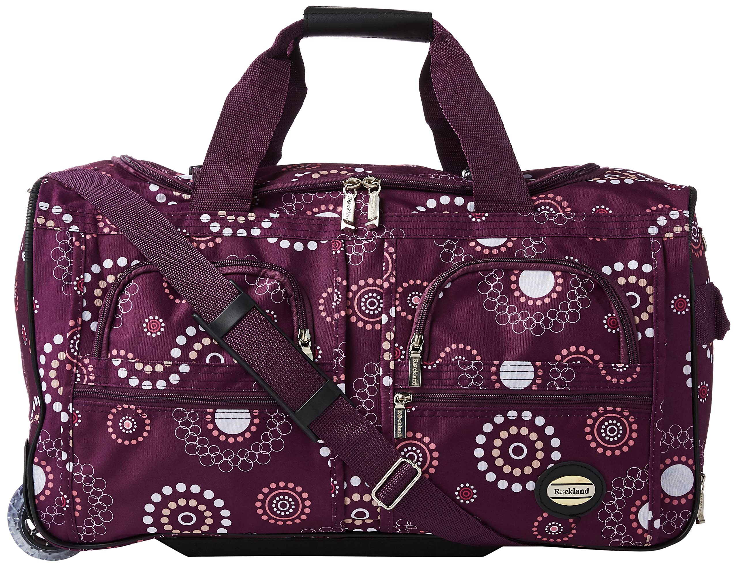 22 Inch  ROLLING DUFFLE BAG - PURPLE PEARL