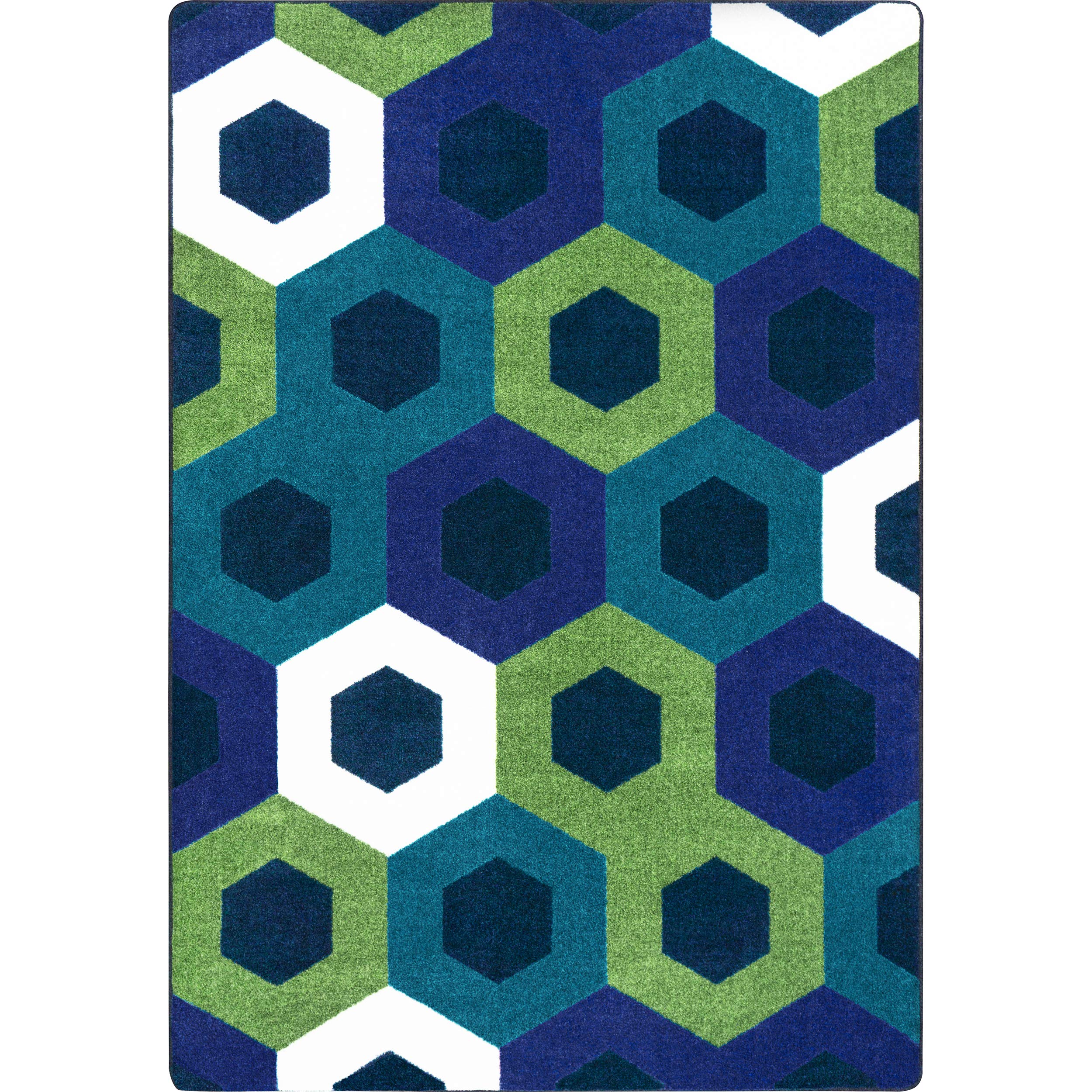 Hexed 78 x 109??area rug in color Violet