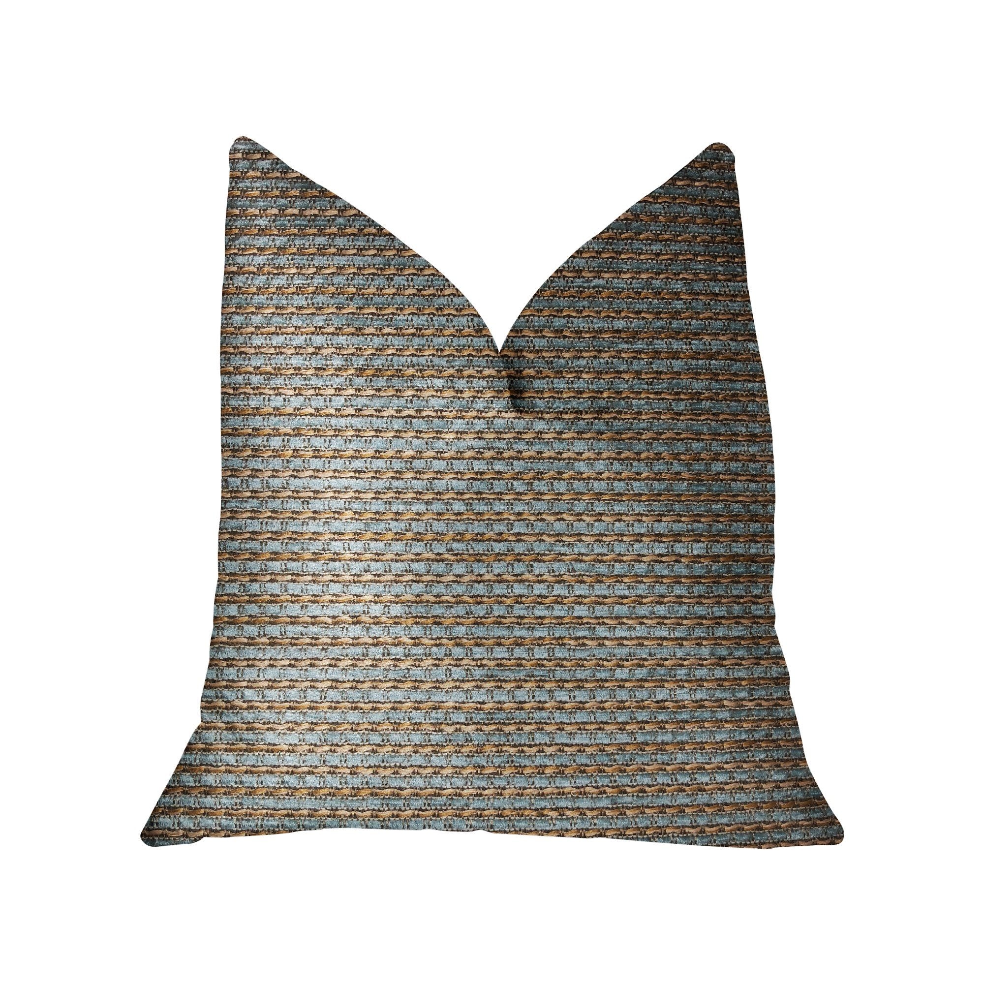Plutus Jesper Jade Green and Beige Luxury Throw Pillow - Double sided  18 x 18″