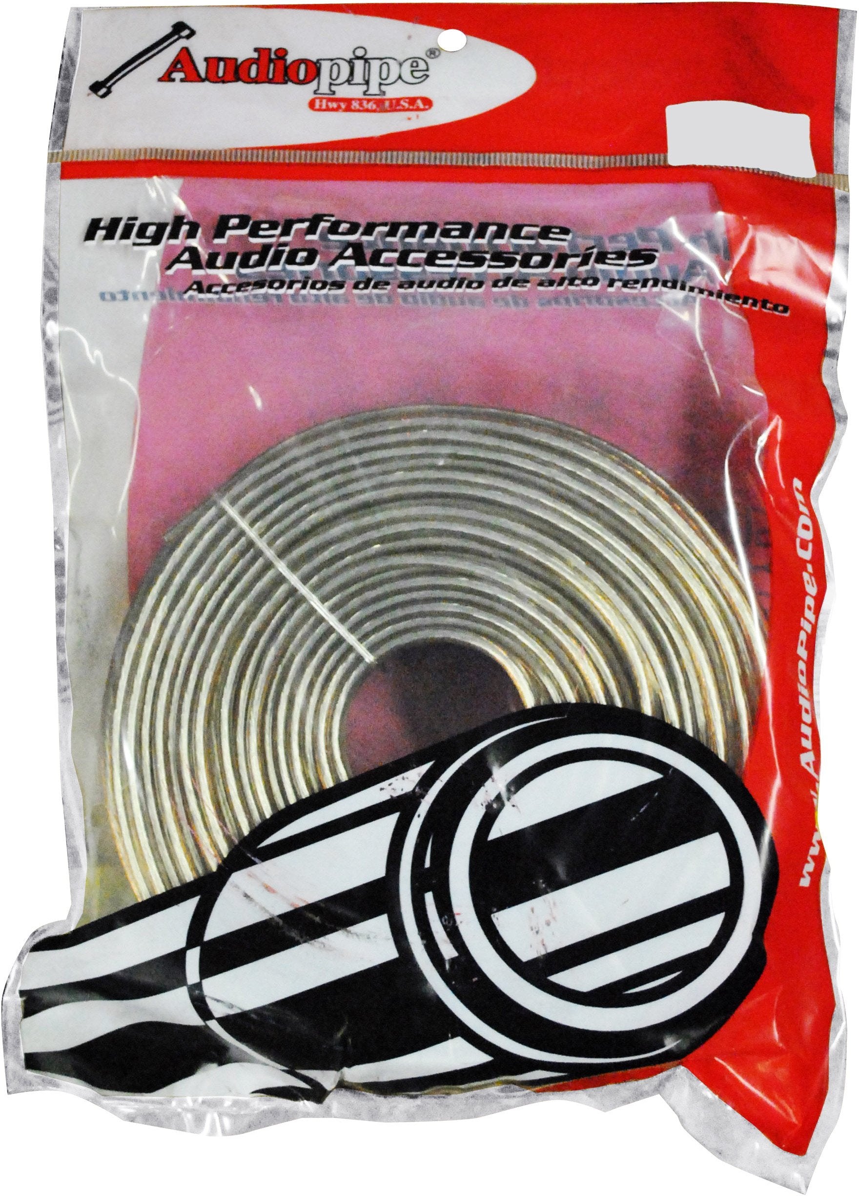 SPEAKER WIRE AUDIOPIPE 18 GA 50 CLEAR