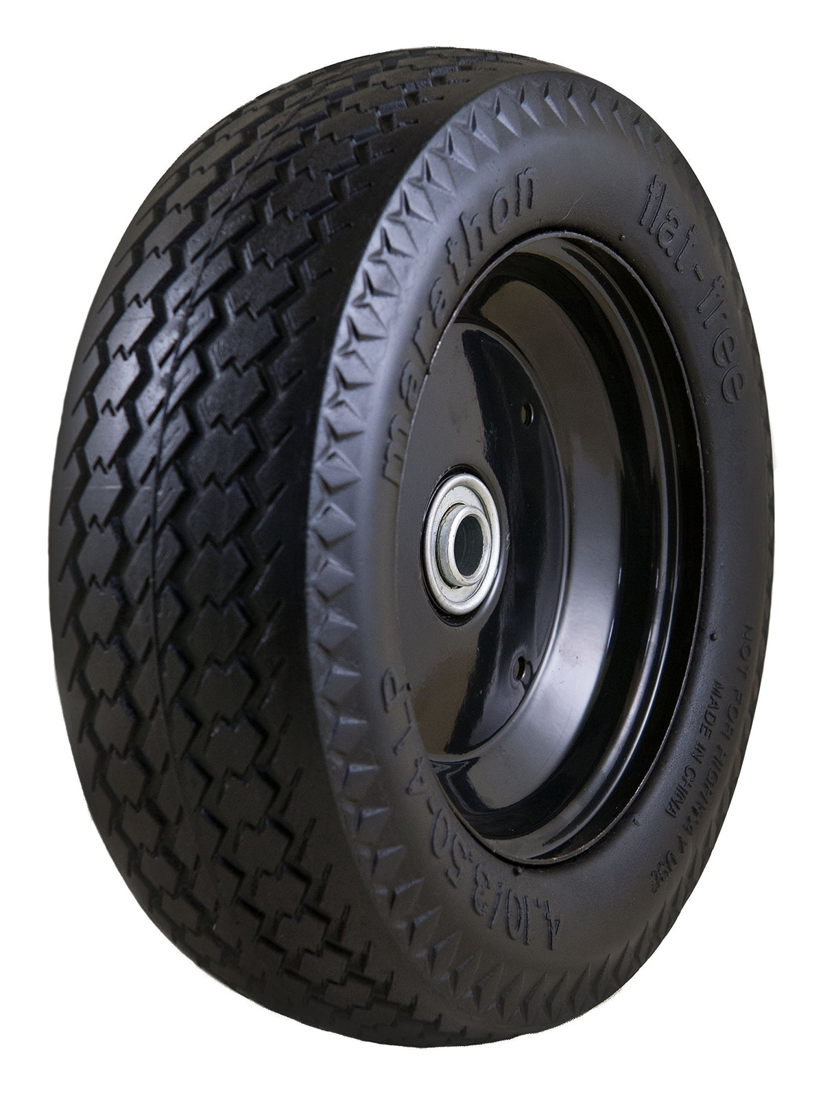 Marathon 00210 Universal Fit, Flat Free, Hand Truck All Purpose Utility Tire, 410350-4