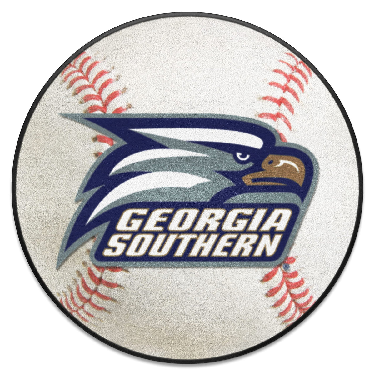 Fanmats 787 Georgia Southern Eagles Baseball Shaped Accent Rug - 27In. Diameter