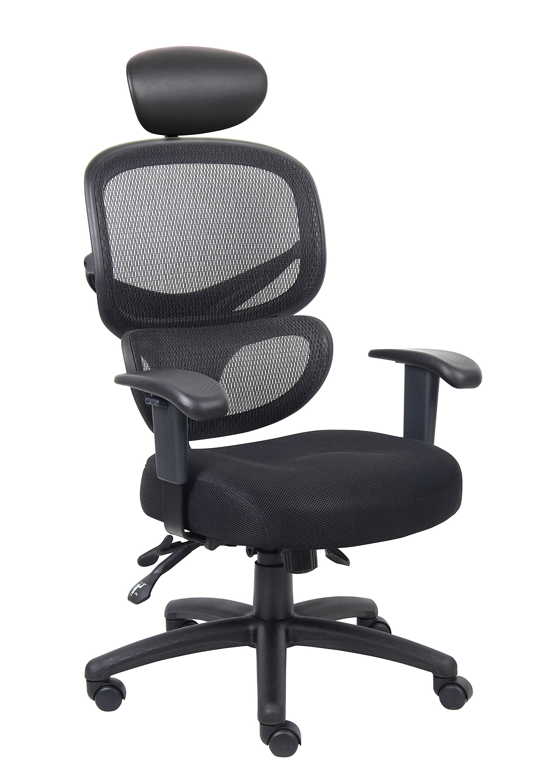 Boss Multi-Function Mesh Task Chair w/Headrest