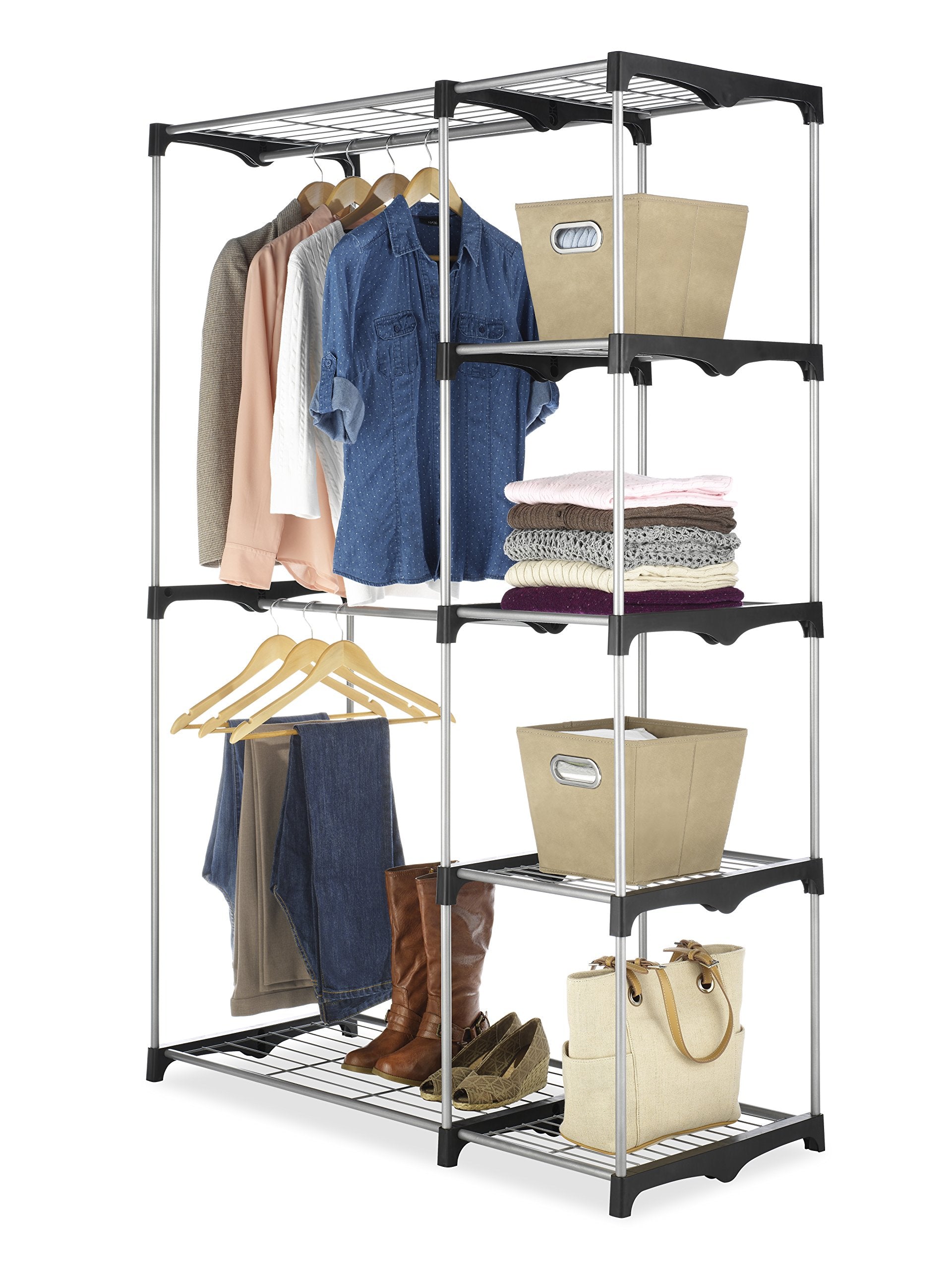 Whitmor Double Rod Freestanding Closet