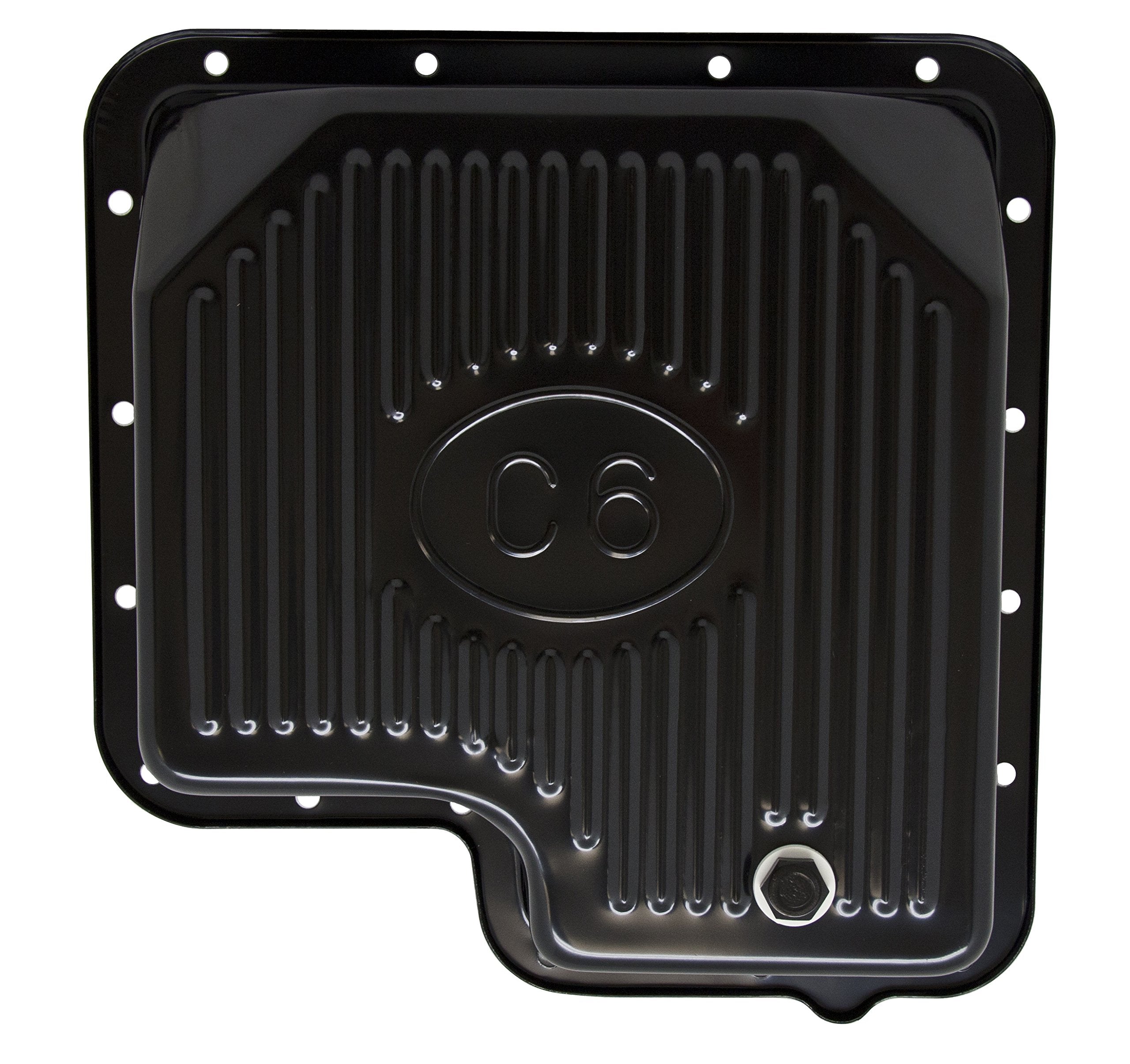 Compatible/Replacement for FORD C6 STEEL TRANSMISSION PAN - EDP BLACK