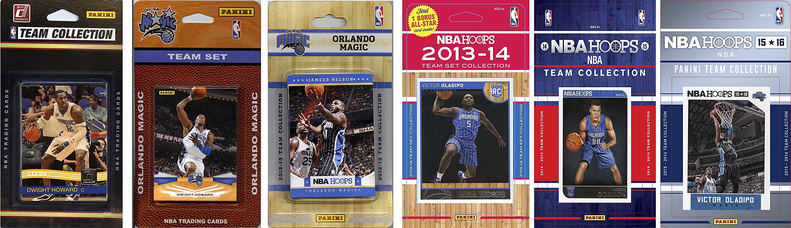 NBA Orlando Magic 6 Different Licensed Trading Card Team Sets
