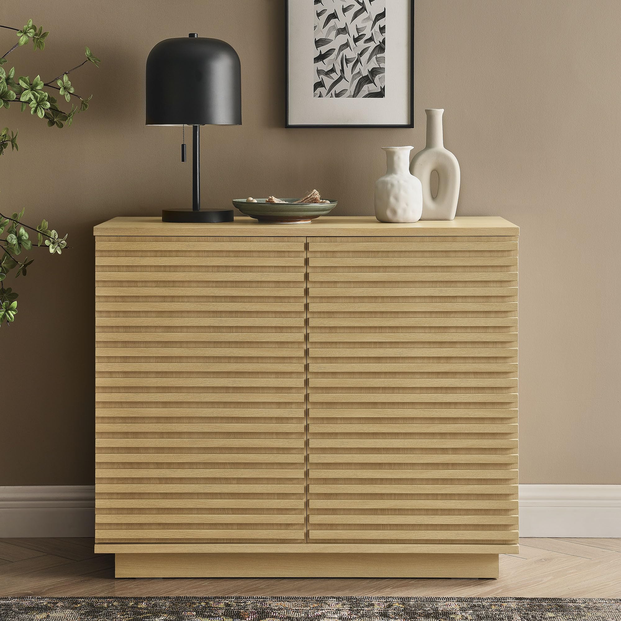 Render 2-Door Fluted Accent Cabinet by Modway