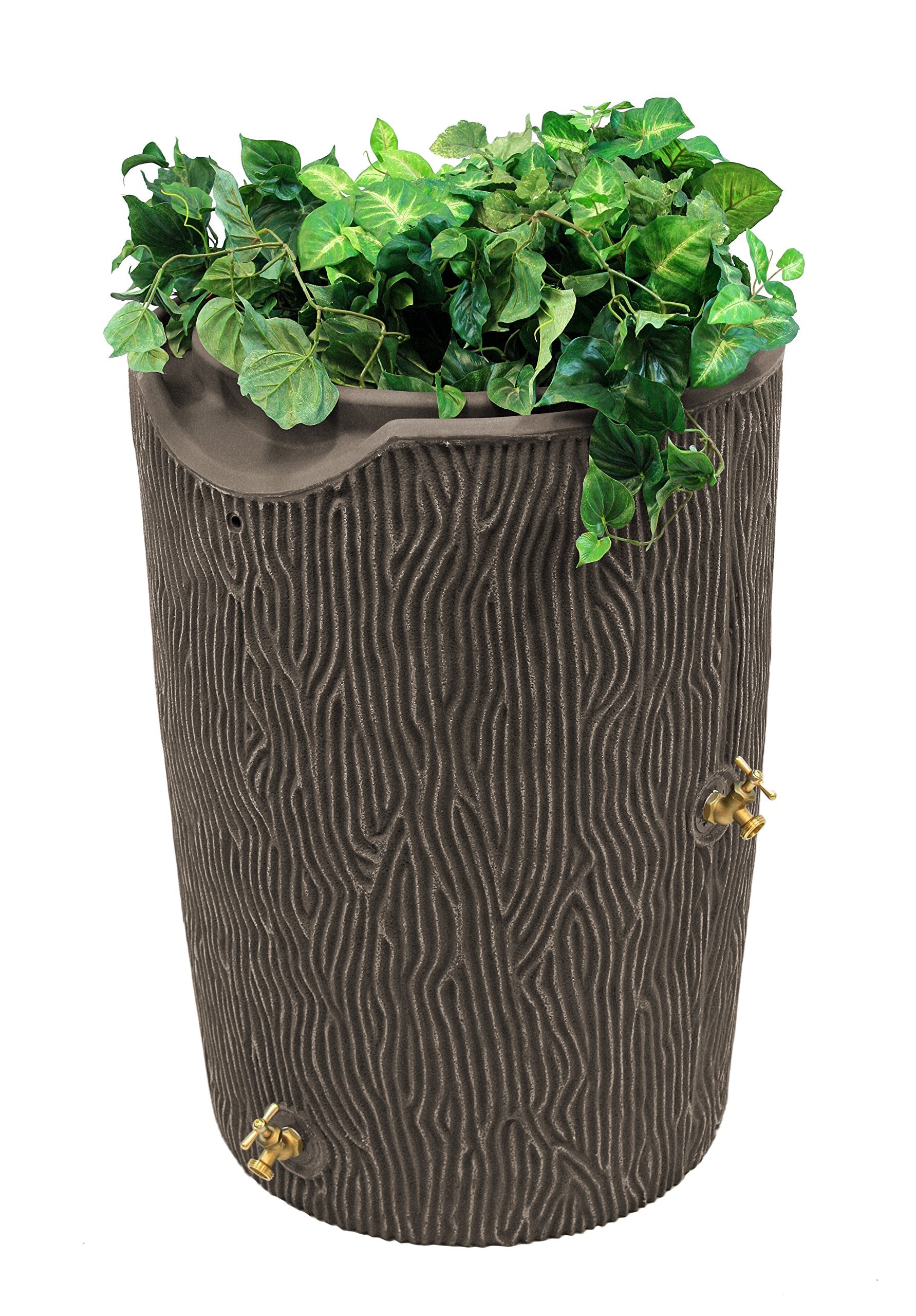 Impressions Bark 50 Gallon Rain Saver - Oak