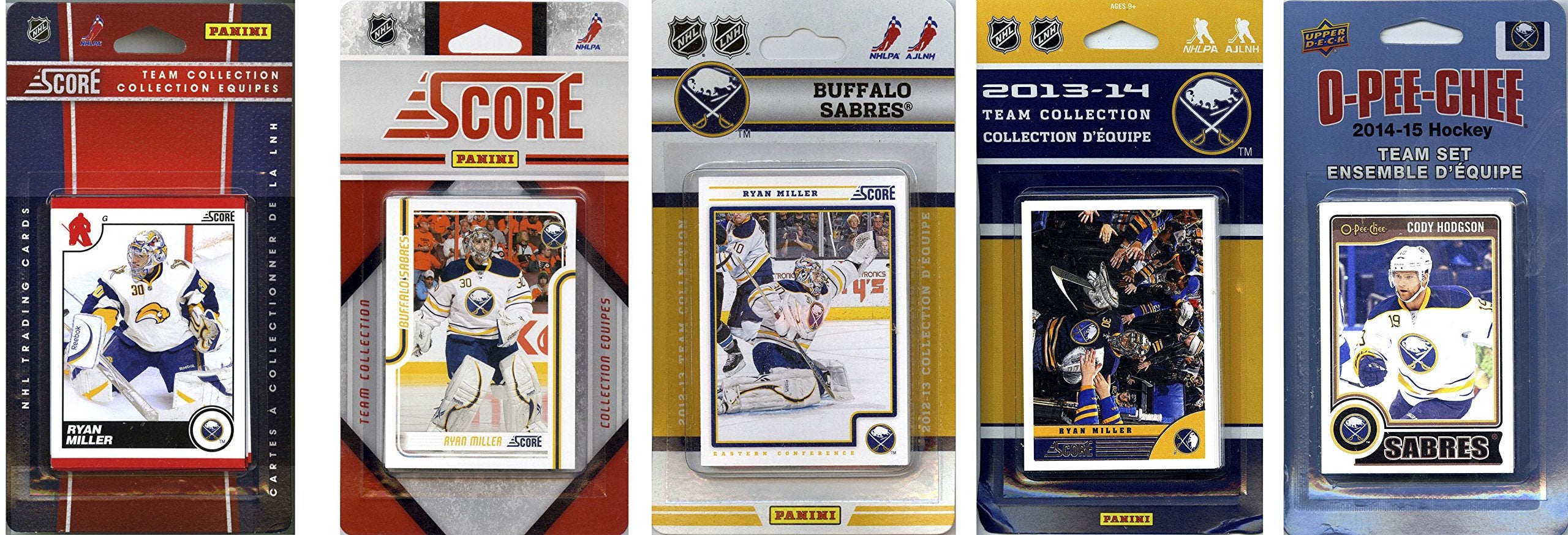 NHL Buffalo Sabres 4 Different Licensed Trading Card Team Sets