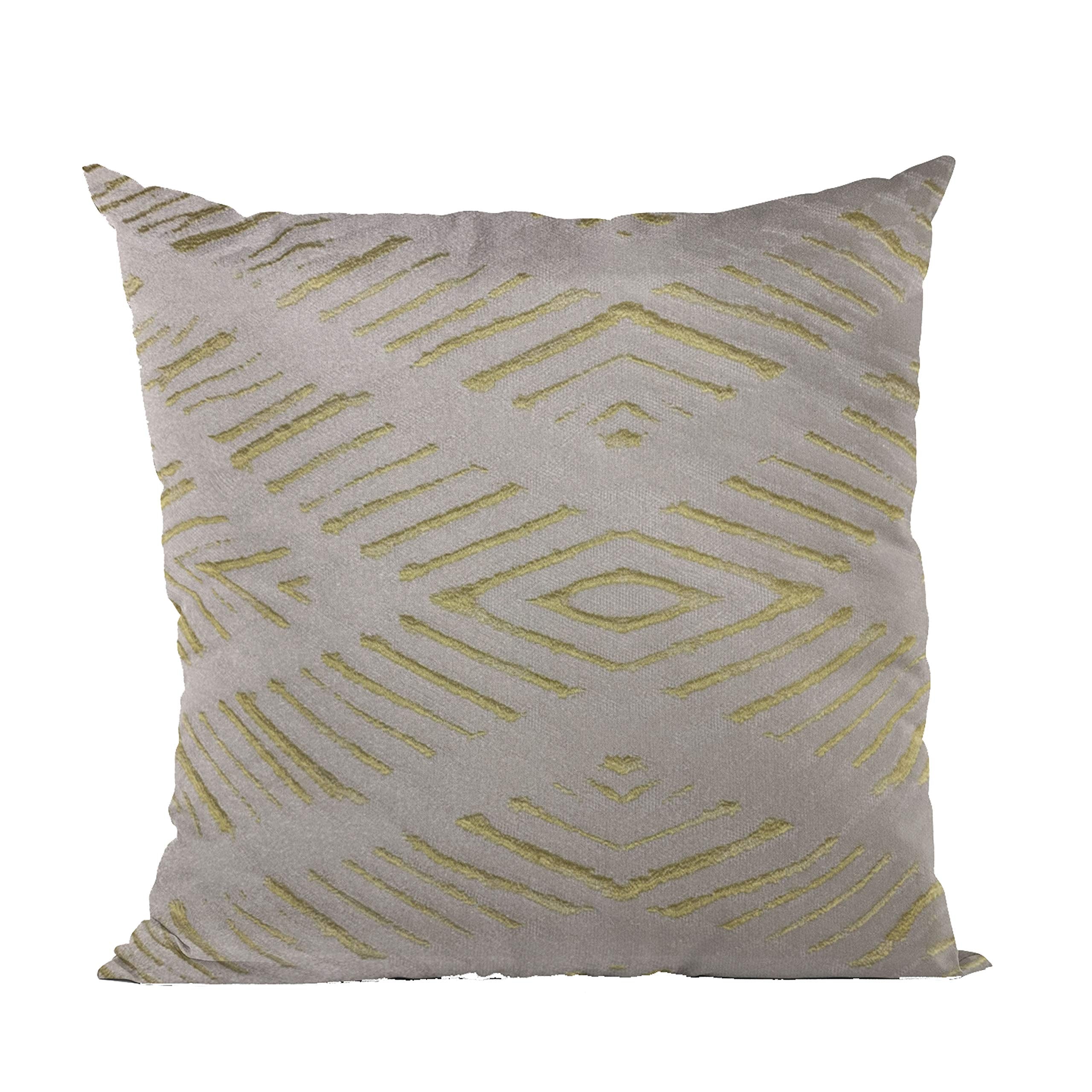 Plutus Brands Yellow Plutus Hypno Abstract Luxury Throw Pillow 18 in x 18in, Double Sided 18 x 18”