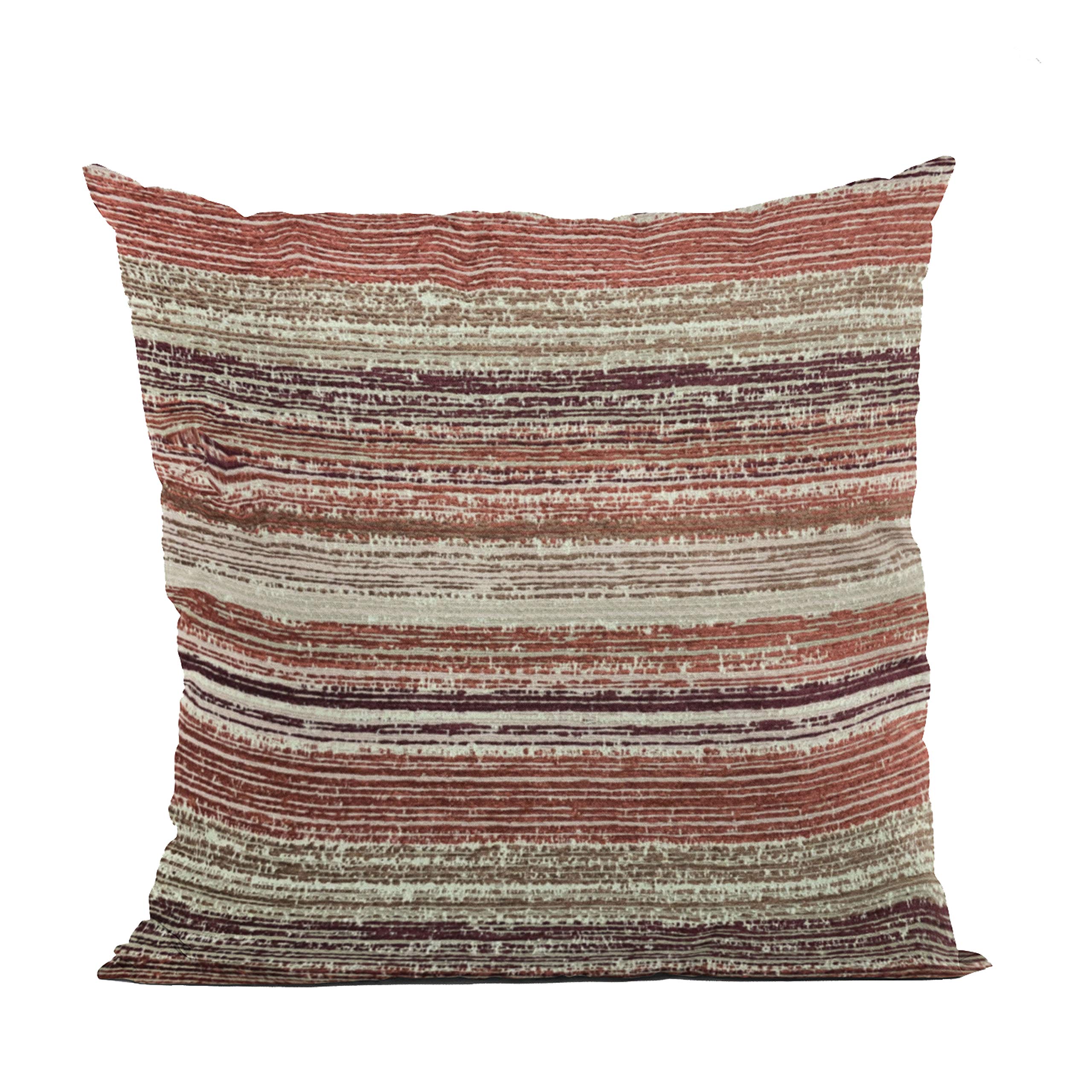 Plutus Brands Multi-Color Plutus Stripe Luxury Throw Pillow 12 in x 20in, Double Sided 12 x 20”