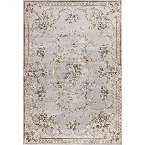 Avalon 5604 Light Grey Aubusson Size 53 x 77″