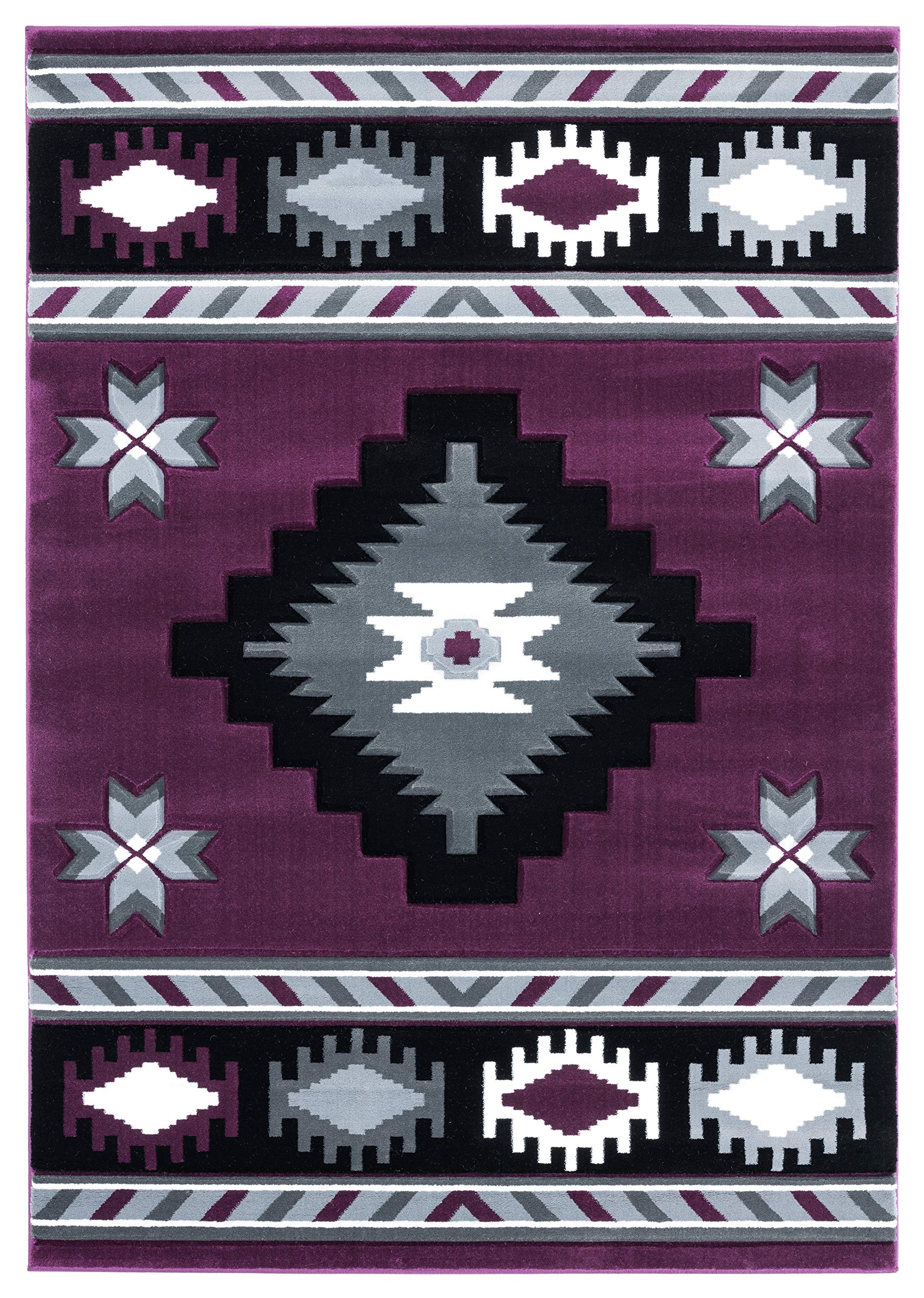 United Weavers Bristol Caliente Plum Accent Rug 110 x 28
