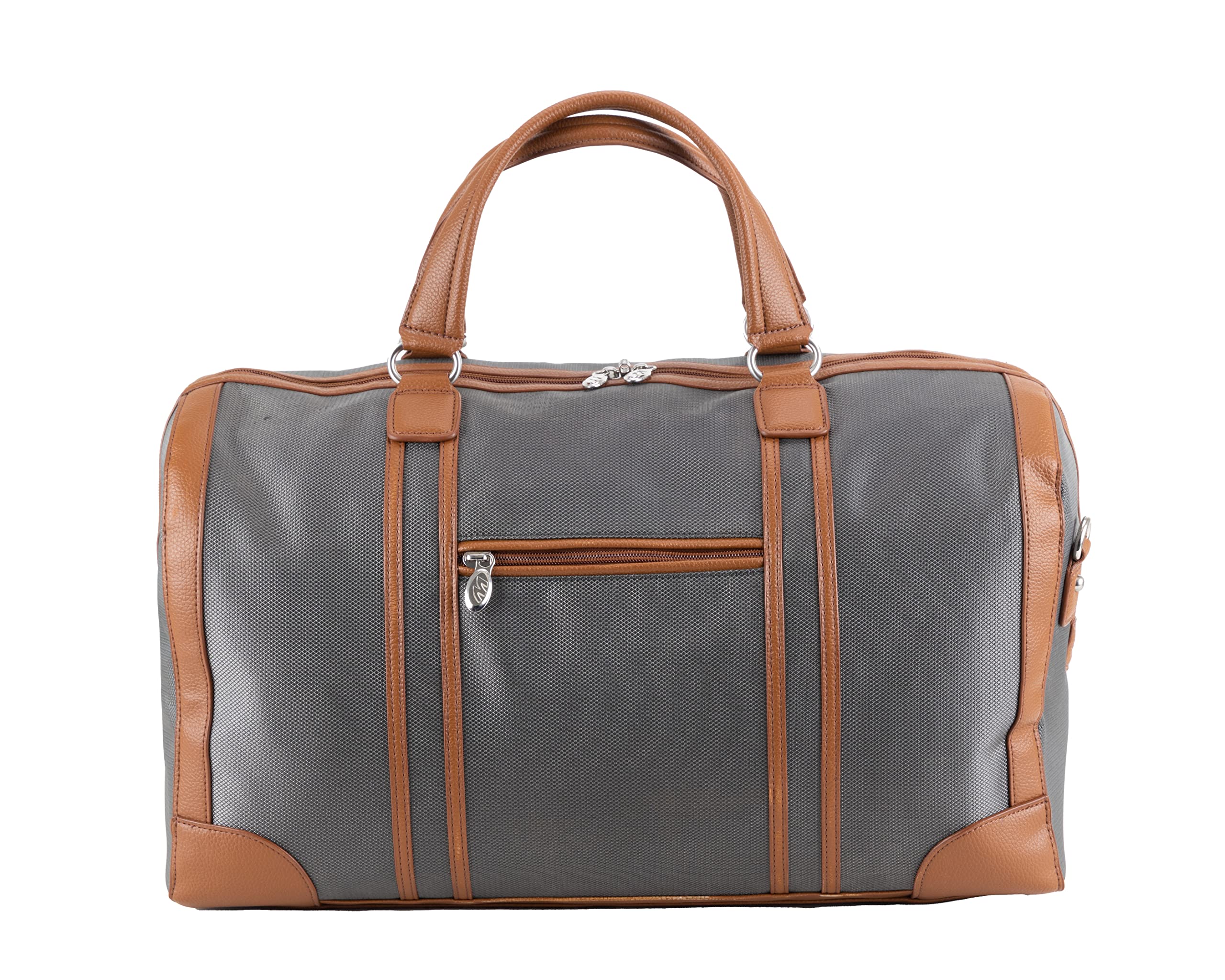 Mckleinusa Nylon Two-Tone, Tablet Overnight Duffel, Brown, Carry-On 20-Inch